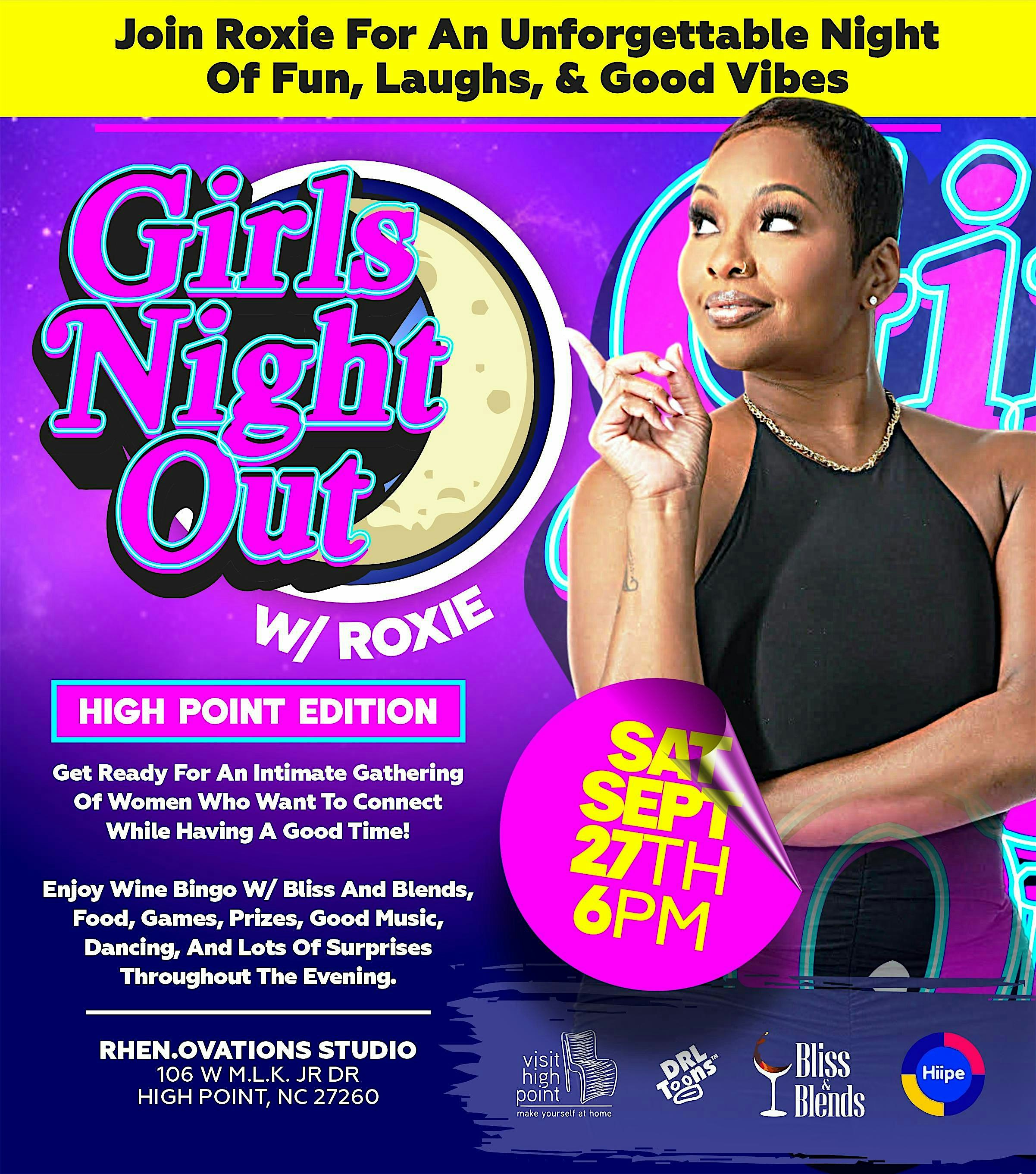 Girl’s Night Out w/ Roxie: High Point Edition!! at Rhen.Ovations Studio – High Point, NC