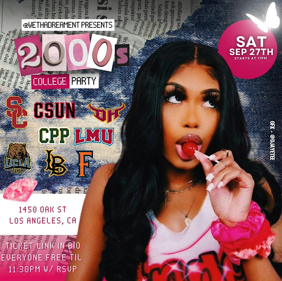 2000’s College Party at 1450 Oak St – Los Angeles, CA