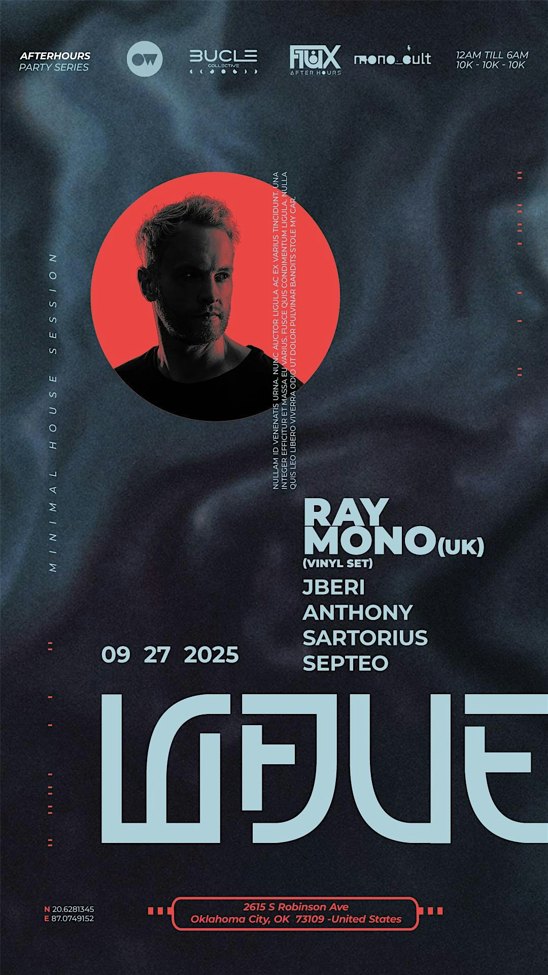 WAVE: Ray Mono at Flux – Oklahoma City, OK