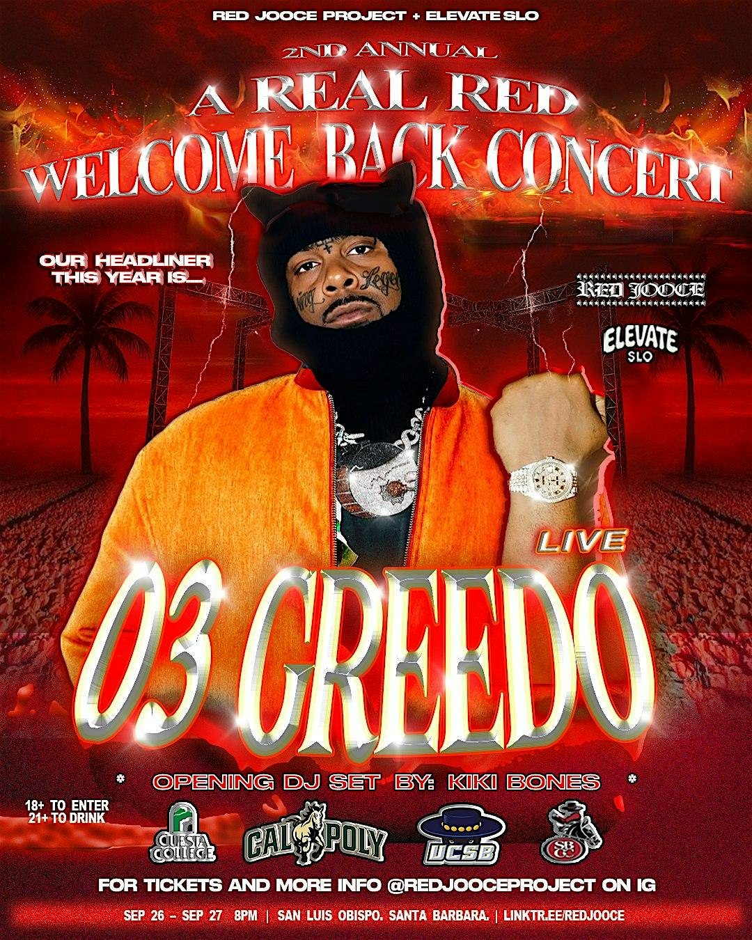 03 GREEDO LIVE! A Real Red Welcome Back Concert at 6583 Pardall Rd – Goleta, CA