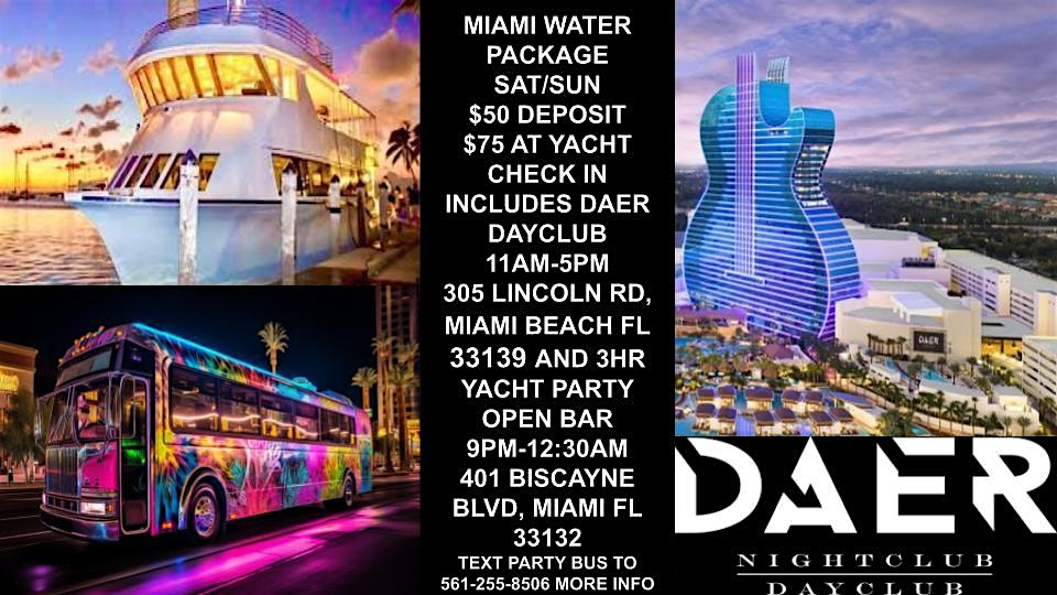 MIAMI BEACH PARTY WATER PACKAGE at 305 Lincoln Rd – Miami Beach, FL