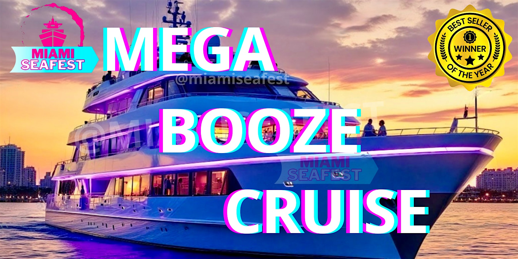 Miami Booze Cruise – Booze Cruise Miami at Miami Beach Boat Party – Miami, FL