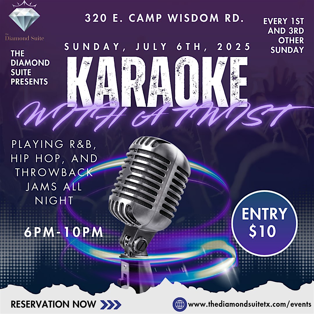 Karaoke With A Twist! at 320 E Camp Wisdom Rd – Duncanville, TX
