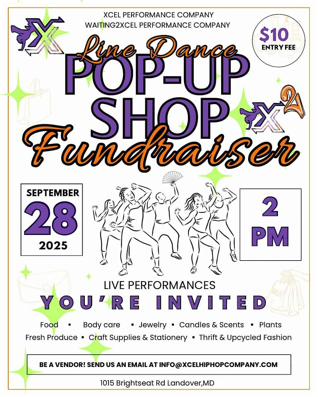 Line dance PopUp Shop Fundraiser at 8601 Chatsfield Way – Hyattsville, MD