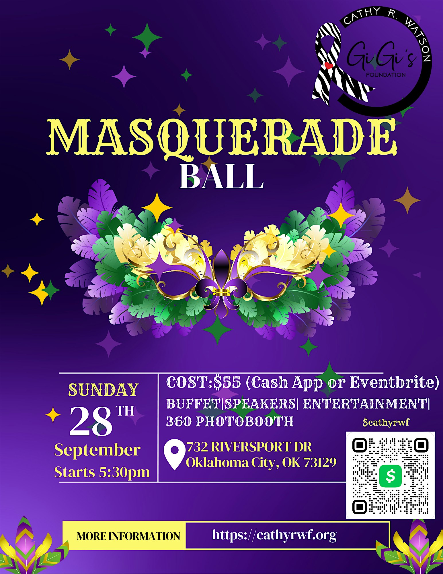 Cathy R Watson Gigis Foundation Masquerade Ball at CHK | Central Boathouse – Oklahoma City, OK