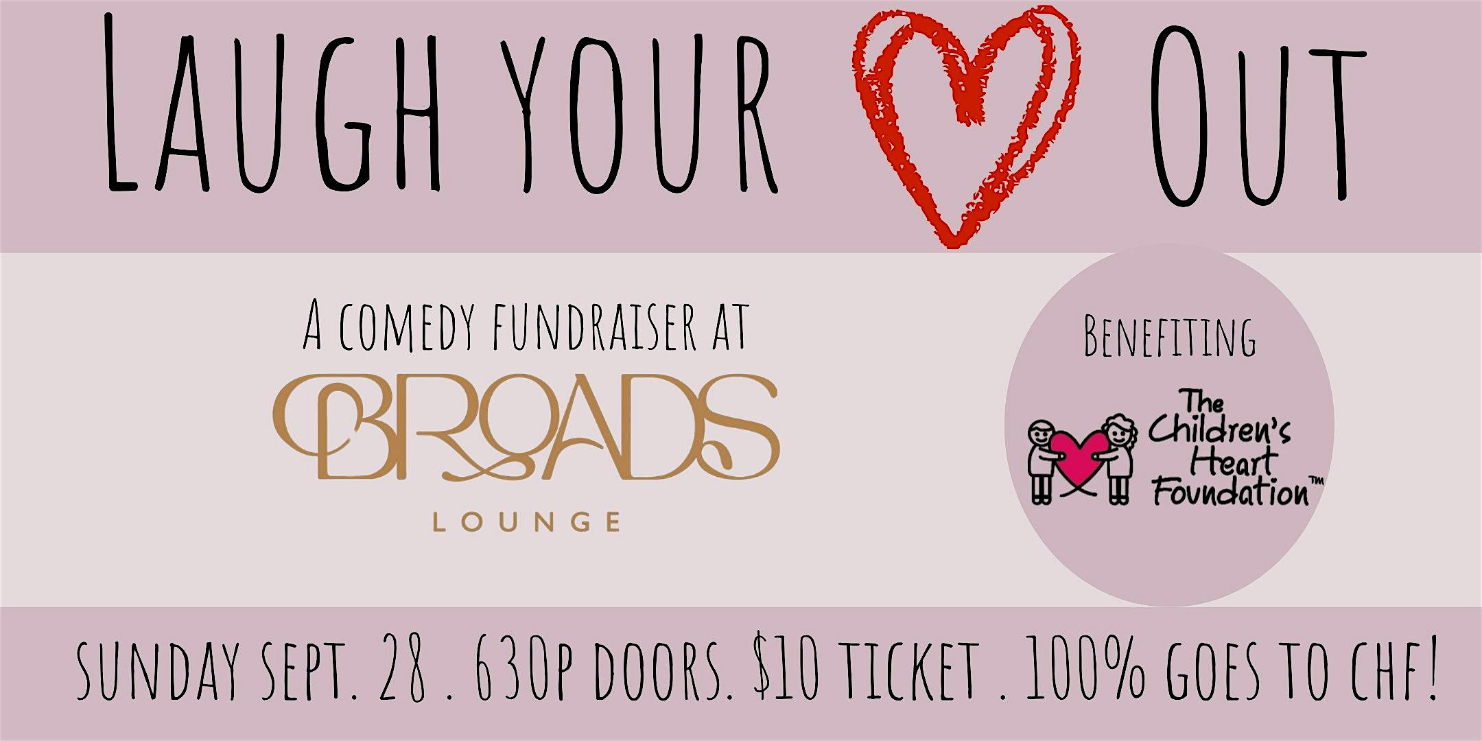 Laugh Your Heart Out Comedy Fundraiser @ Broads Lounge at Broads – Chattanooga, TN