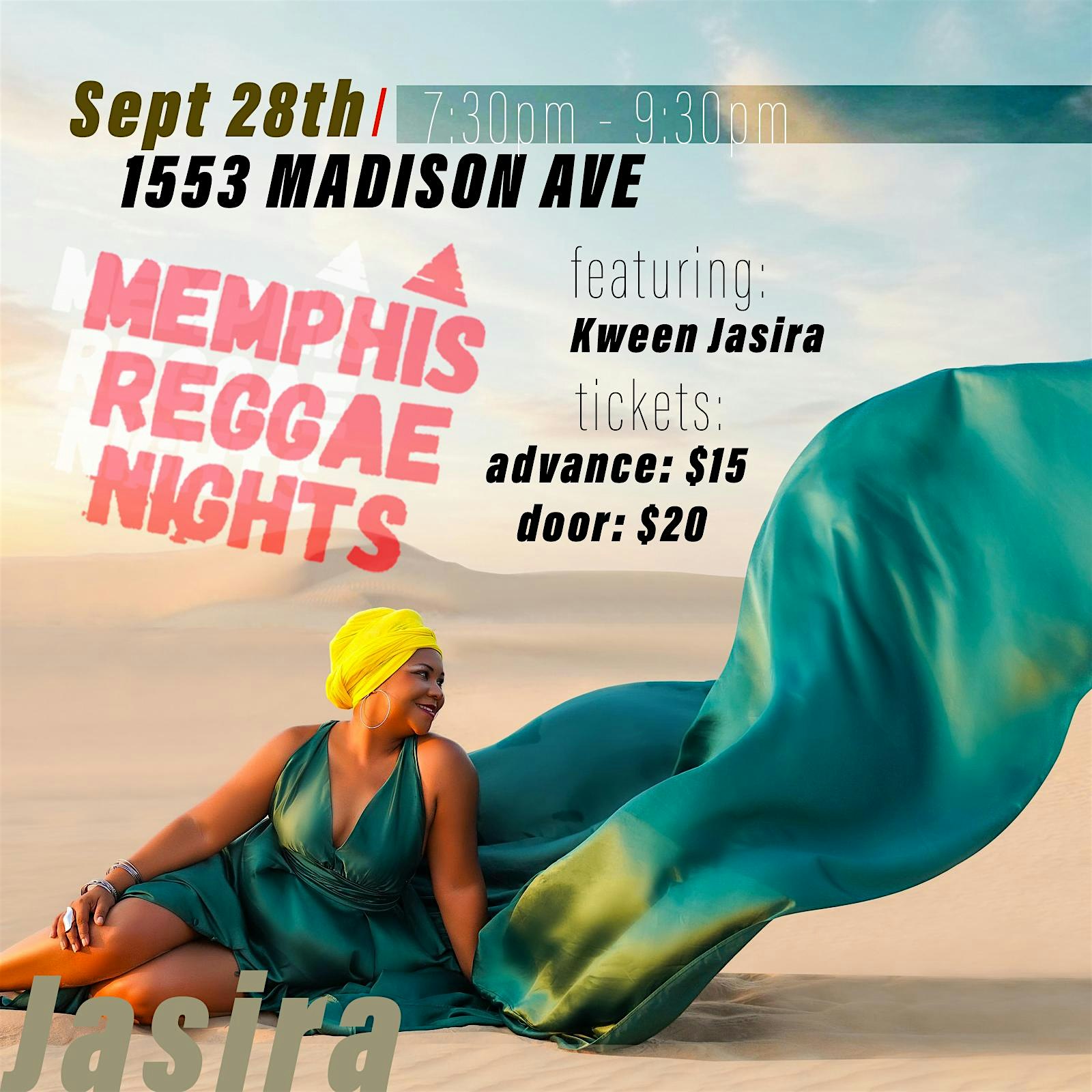 Memphis Reggae Nights ft. Kween Jasira at B-Side Memphis – Memphis, TN