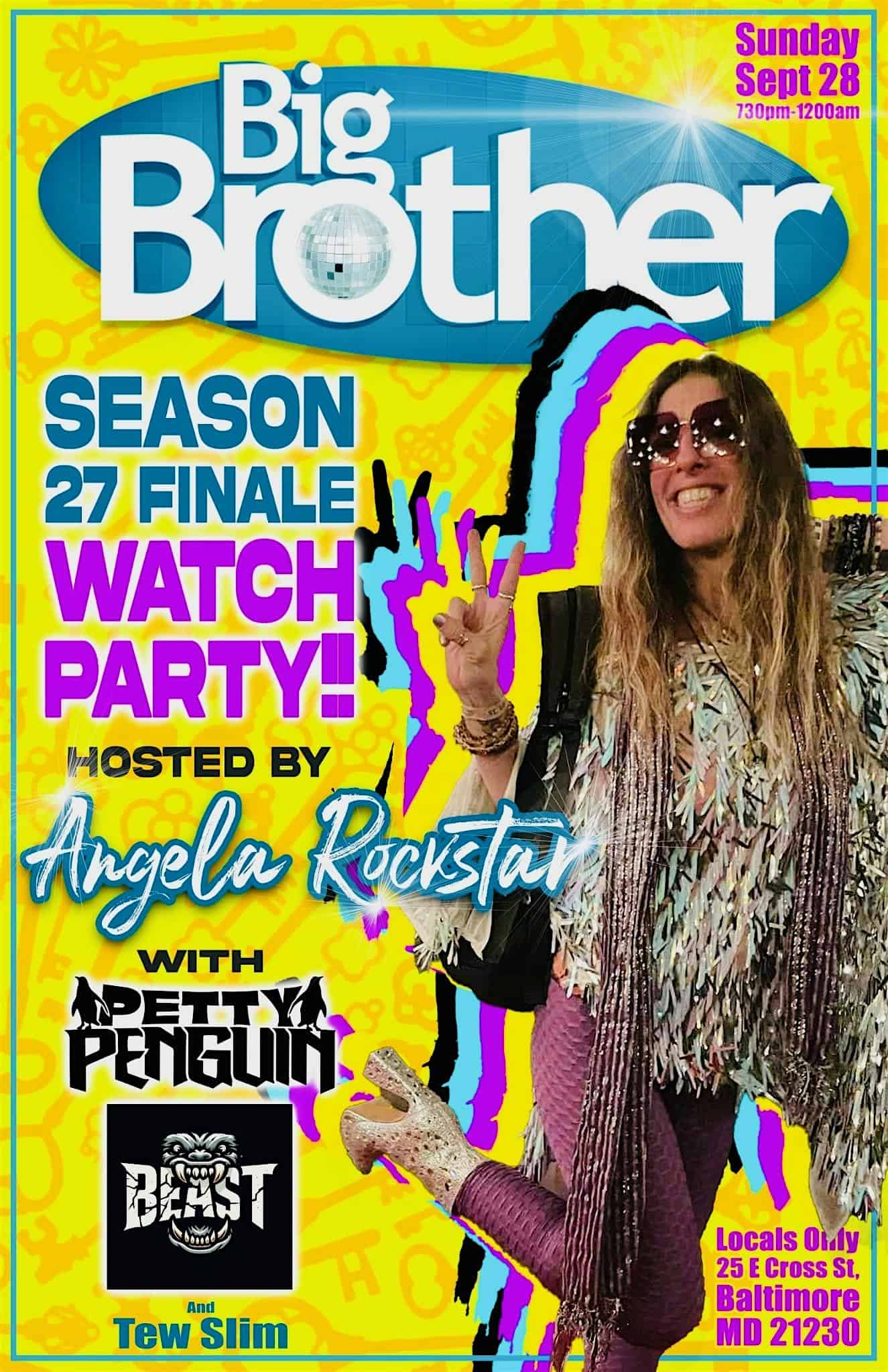 Big Brother 27 Finale Watch Party at Locals Only – Baltimore, MD