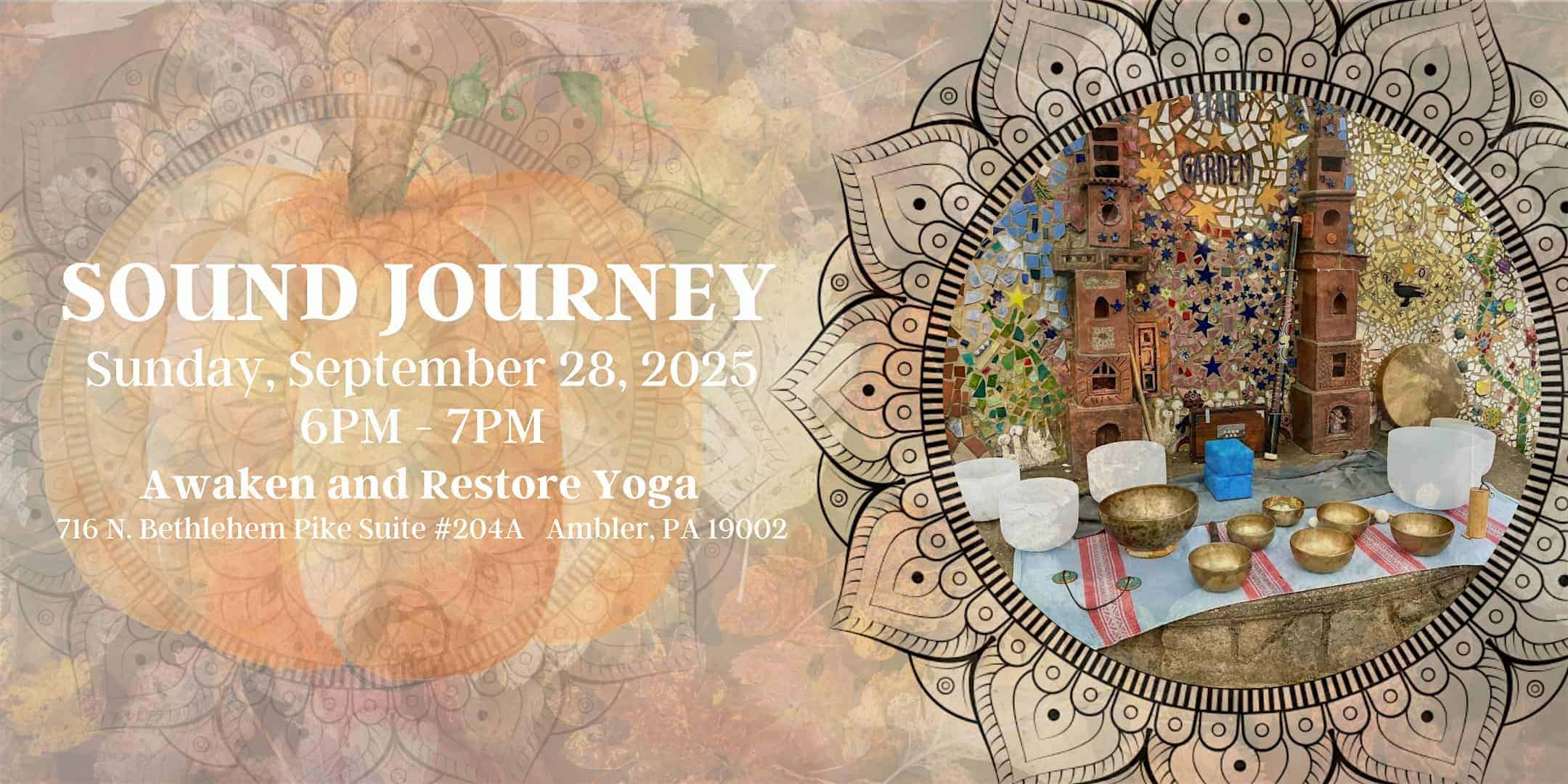 Fall Sound Journey at Awaken and Restore Massage & Wellness LLC – Spring House, PA