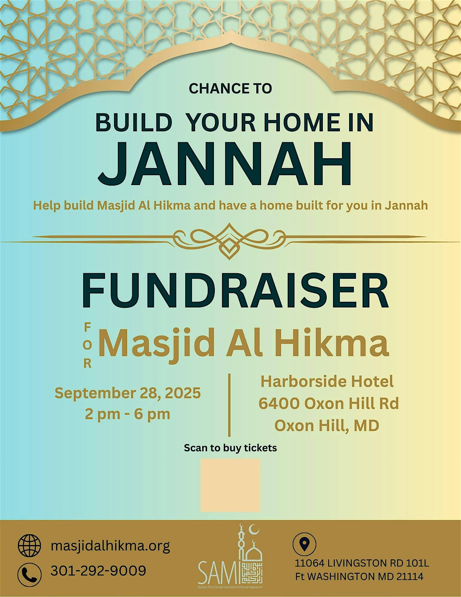 Masjid Al Hikma Fundraiser at Harborside Hotel – Oxon Hill, MD