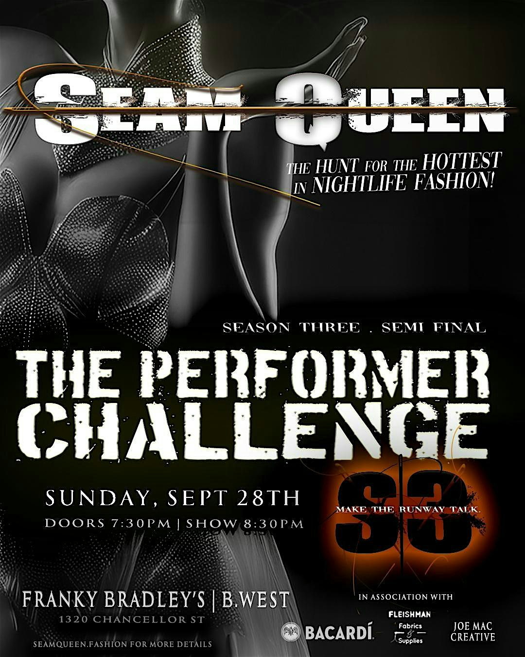 Seam Queen S3 | SEMI FINAL : The Performer Challenge at Franky Bradley’s – Philadelphia, PA