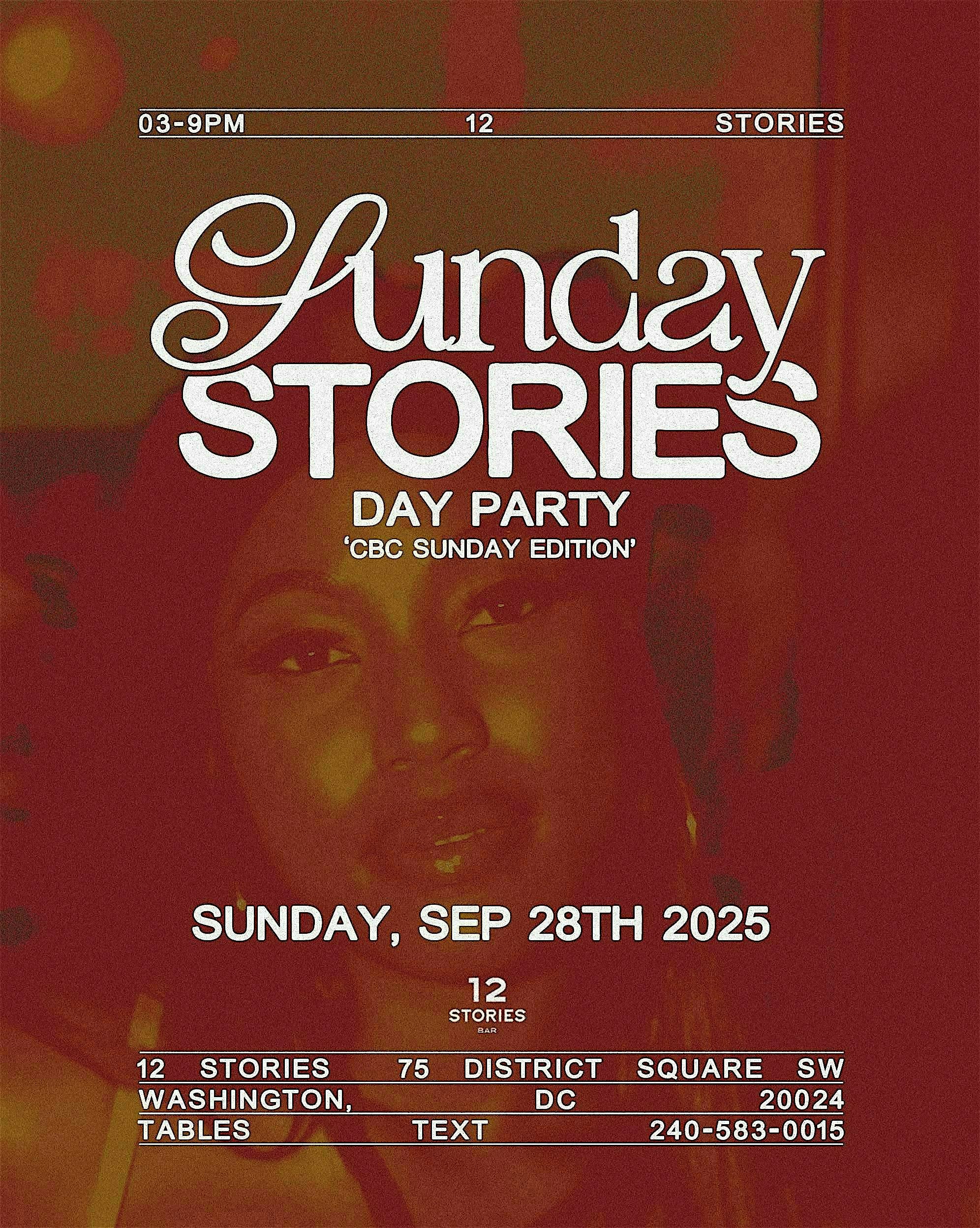 Sunday Stories Day Party ‘CBC Sunday’ | Sun. Sept 28th at 12 Stories at 12 Stories – Washington, DC