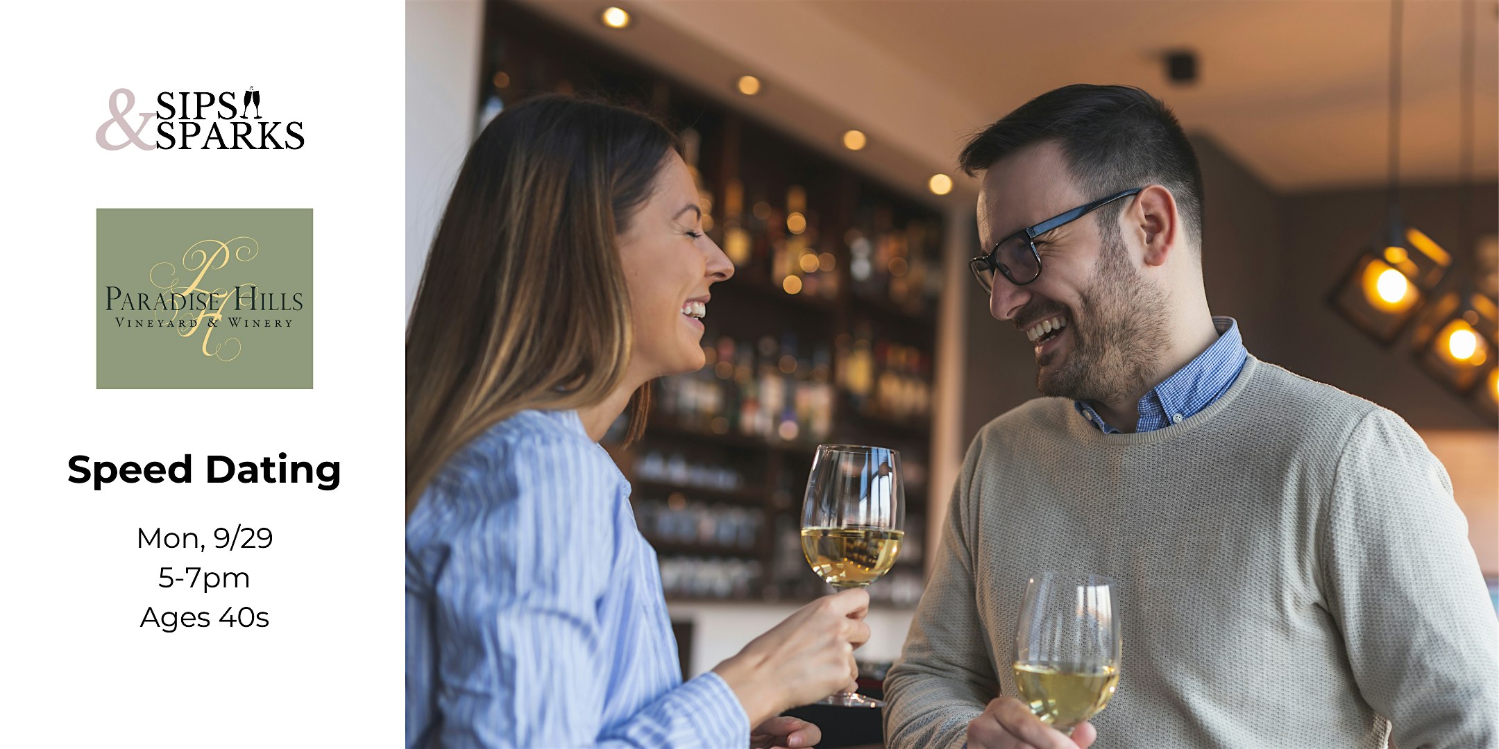 Speed Dating Ages 40s in Wallingford, CT at Paradise Hills Vineyard at Paradise Hills Vineyard & Winery – Wallingford, CT