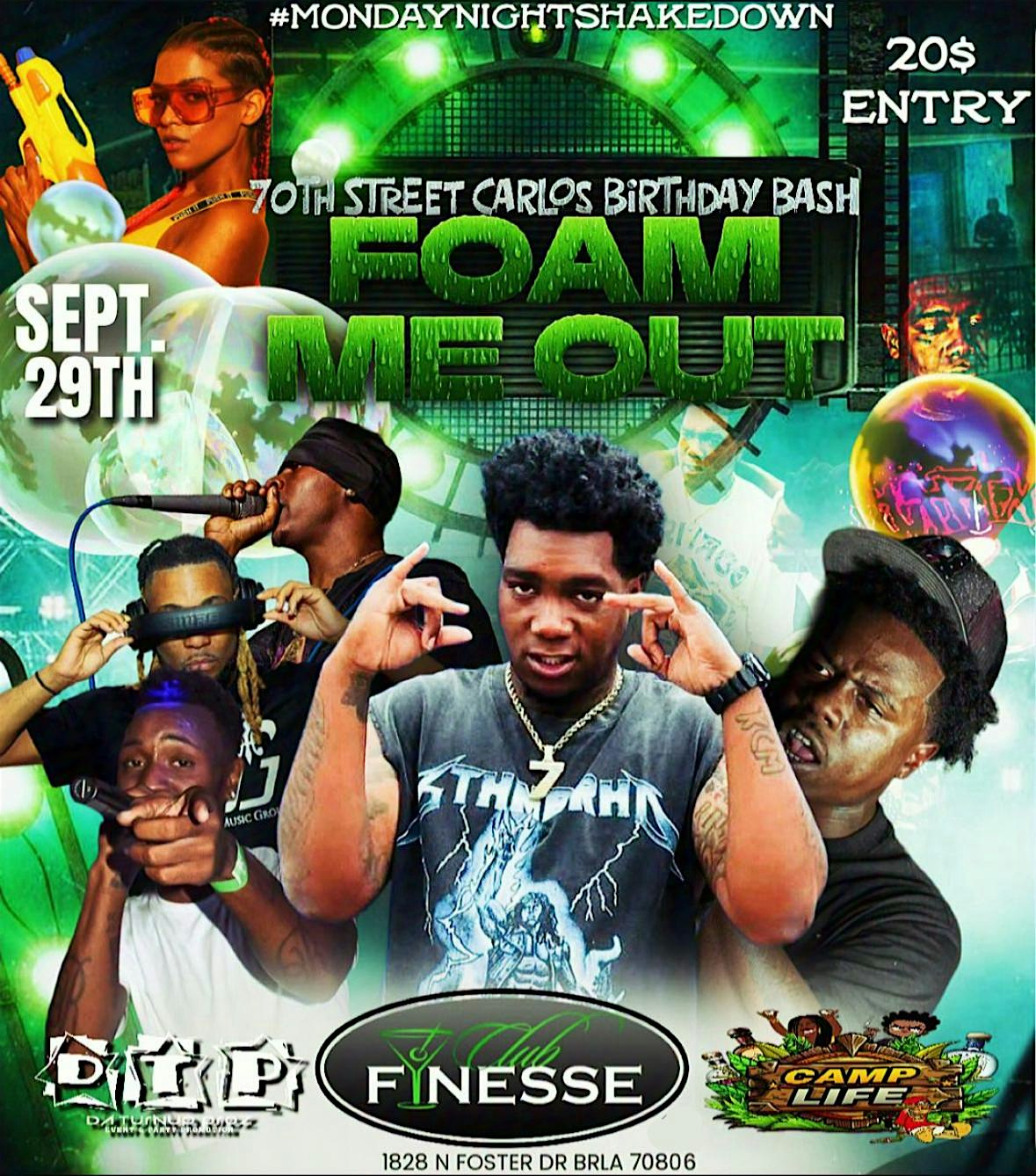 FOAM ME OUT BASH at 1828 N Foster Dr – Baton Rouge, LA