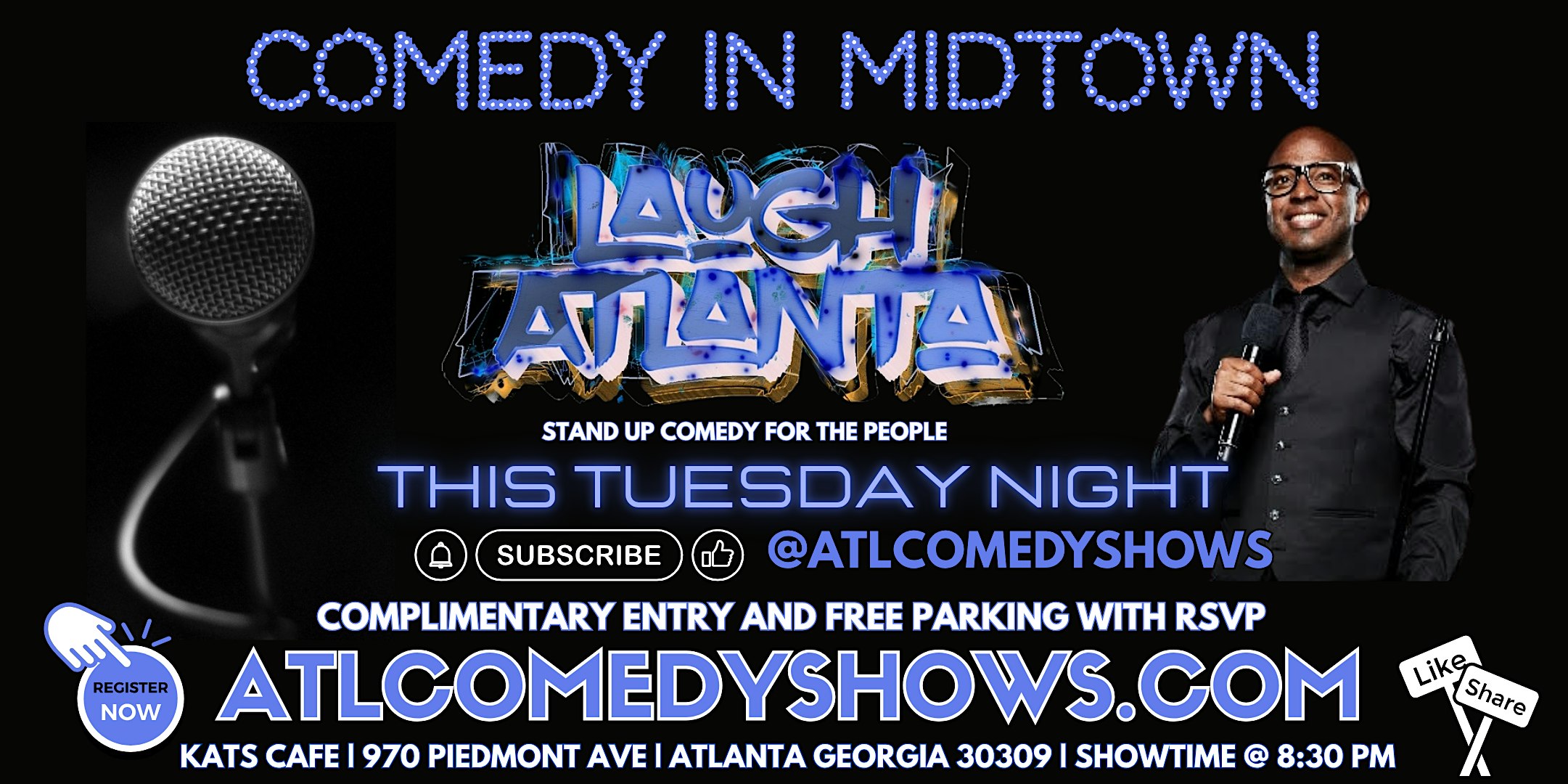 Comedy in Midtown presented by Laugh Atlanta at Kat’s Cafe – Atlanta, GA