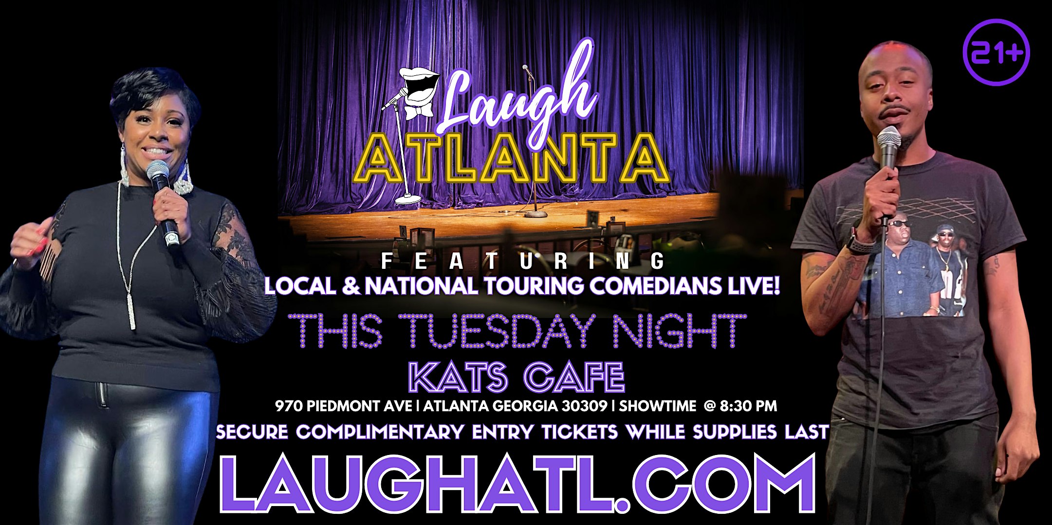 Laugh Atlanta presents Comedy at Kat’s Cafe at Kat’s Cafe – Atlanta, GA