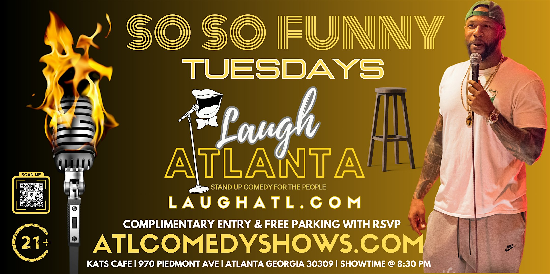 So So Funny Tuesday Comedy @ Kats Cafe at Kat’s Cafe – Atlanta, GA