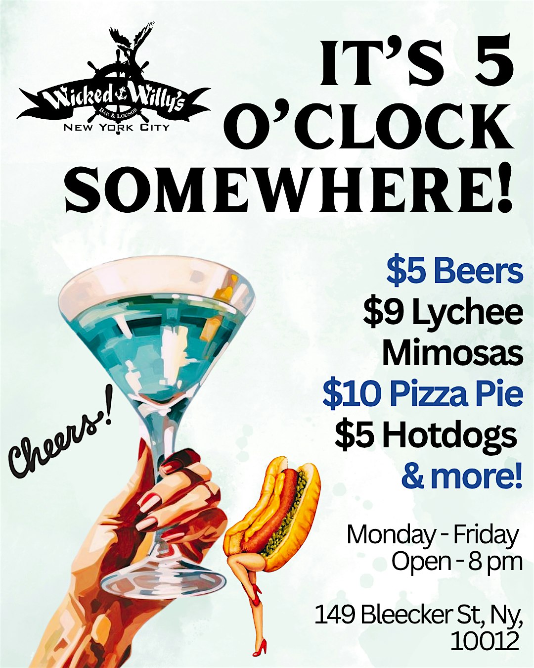HAPPY HOUR AT WICKED WILLY’S! at Wicked Willy’s – New York, NY