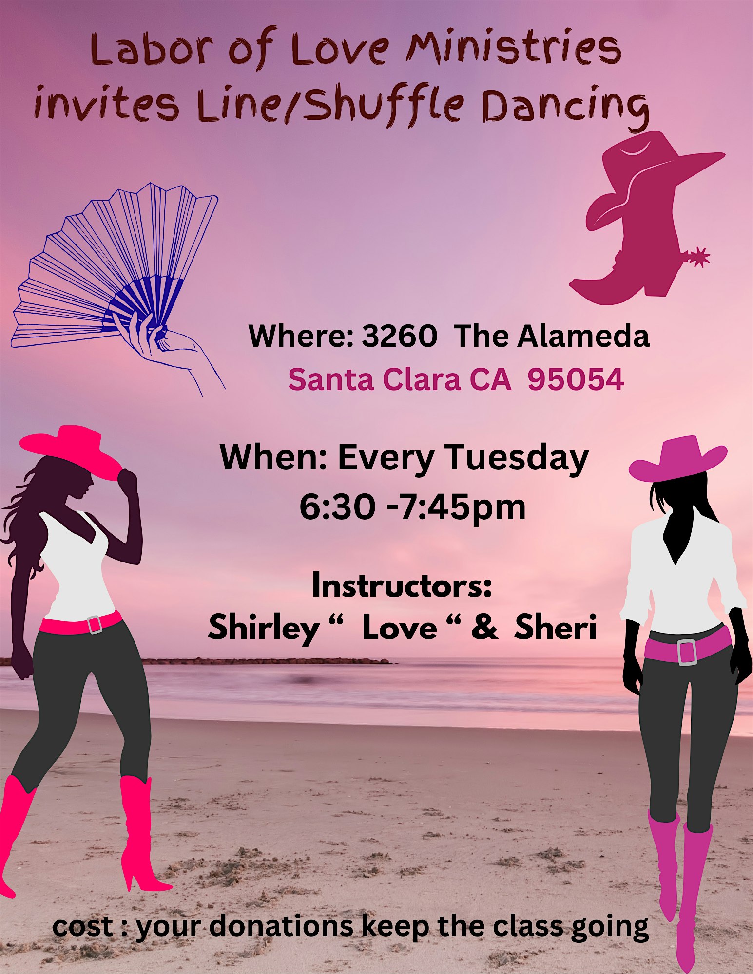 Soulful Line Dancing at Santa Clara Woman’s Club Adobe – Santa Clara, CA