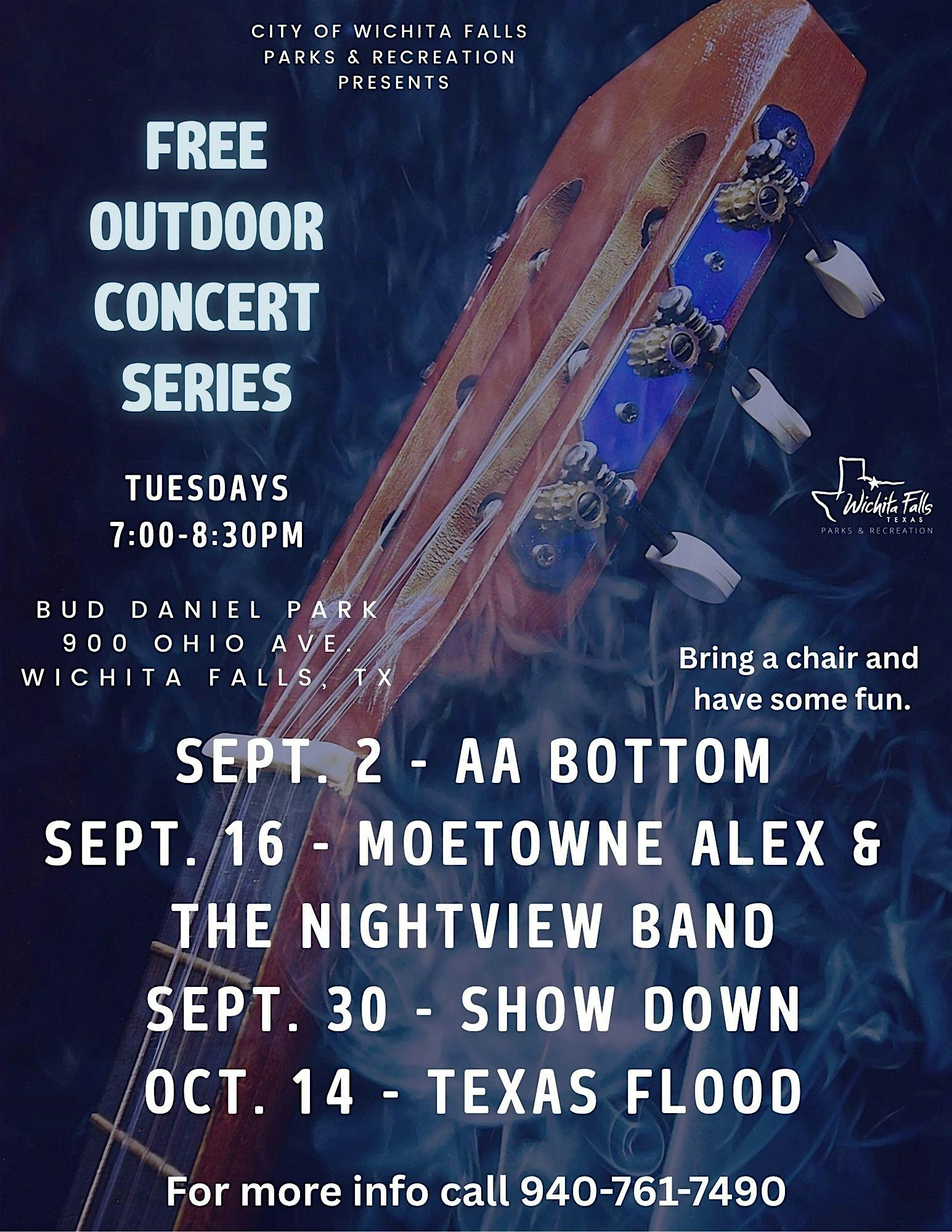 City of Wichita Falls Outdoor Concert Series – Fall 2025 at Bud Daniel Park – Wichita Falls, TX