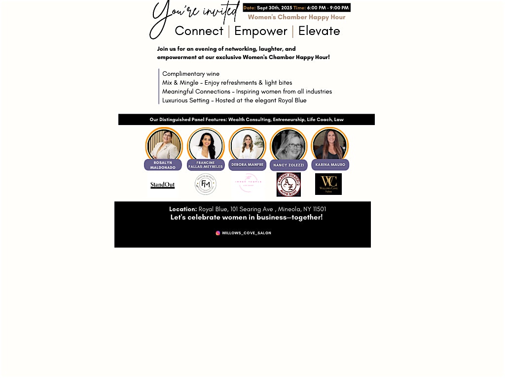 Mineola Womens Chamber at The Royal Blue Apartments – Mineola, NY