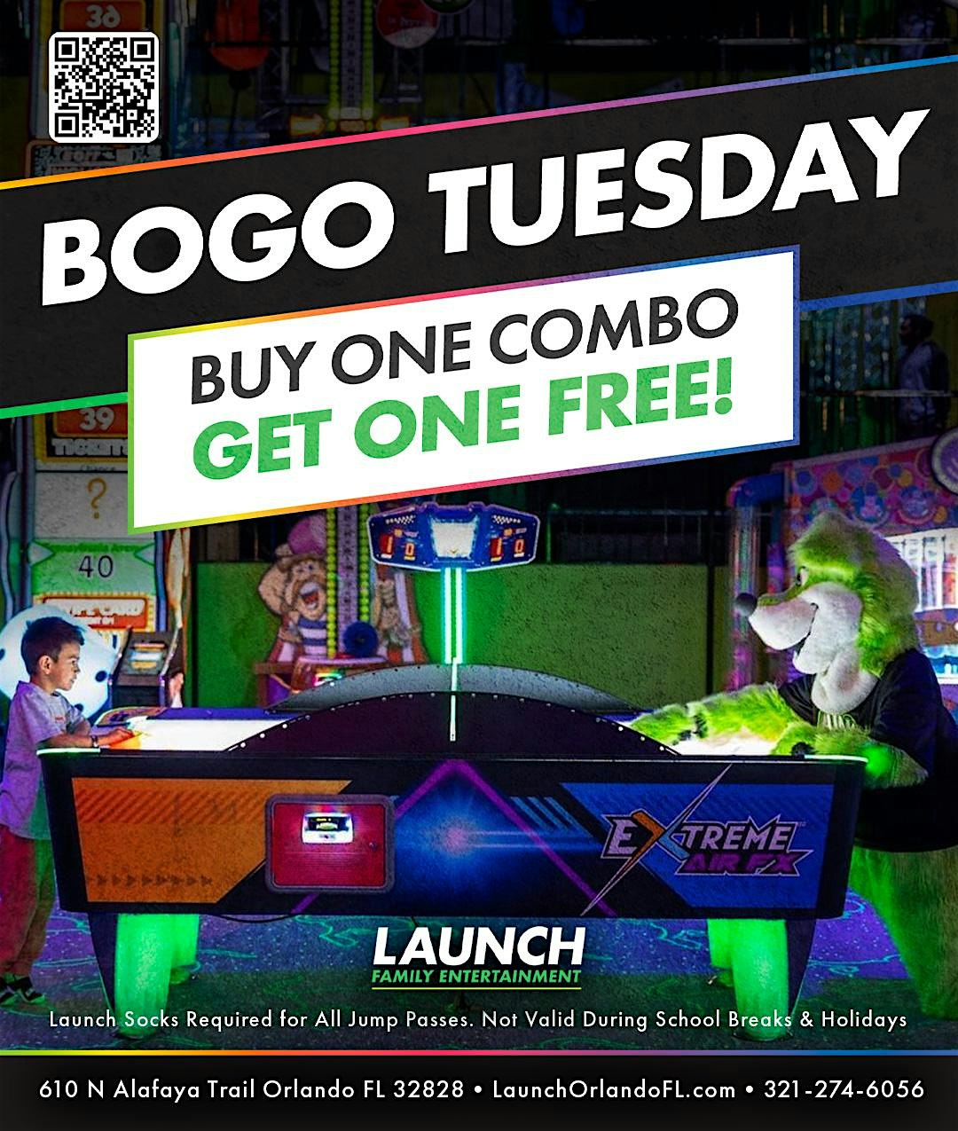 BOGO Tuesday @ Launch Orlando at Launch Family Entertainment Park Orlando, FL – Orlando, FL