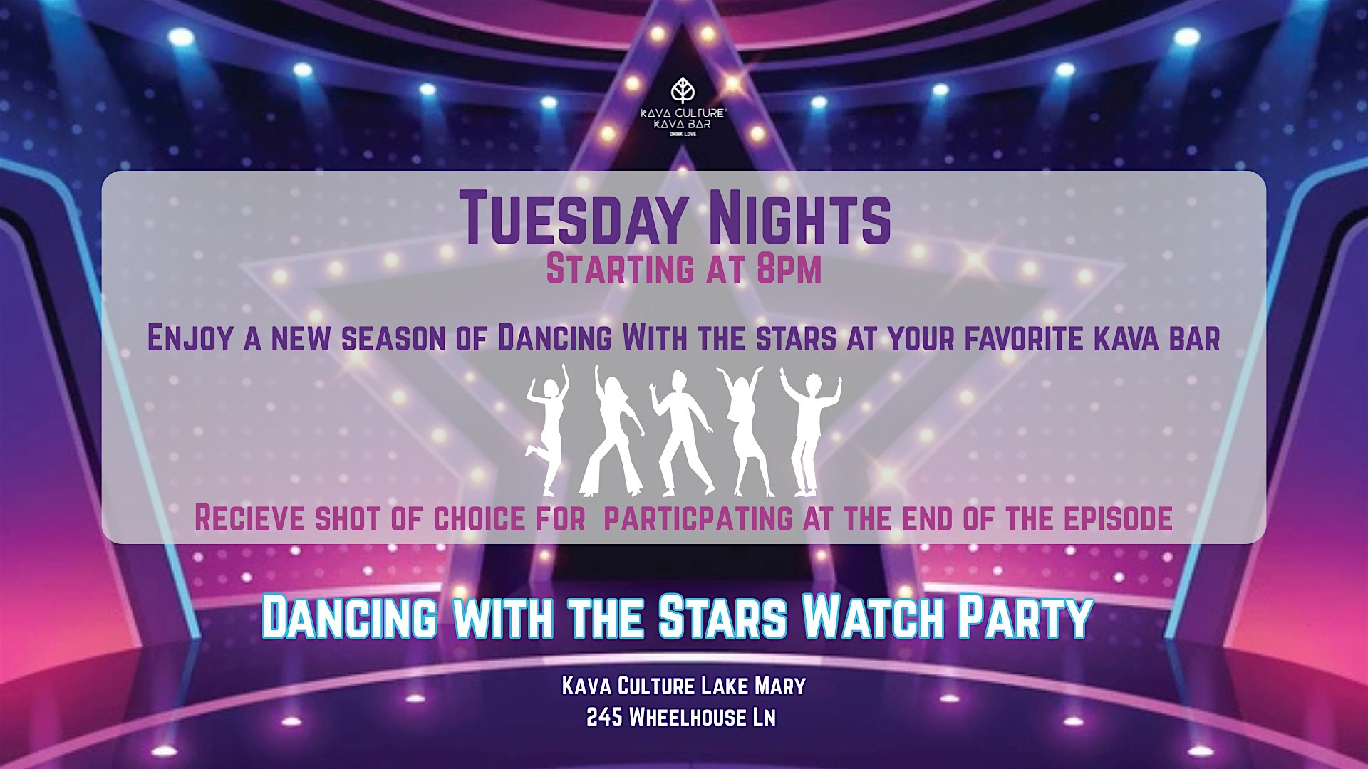 DWTS Watch Party at Kava Culture Lake Mary (right next to Top Tier) – Lake Mary, FL