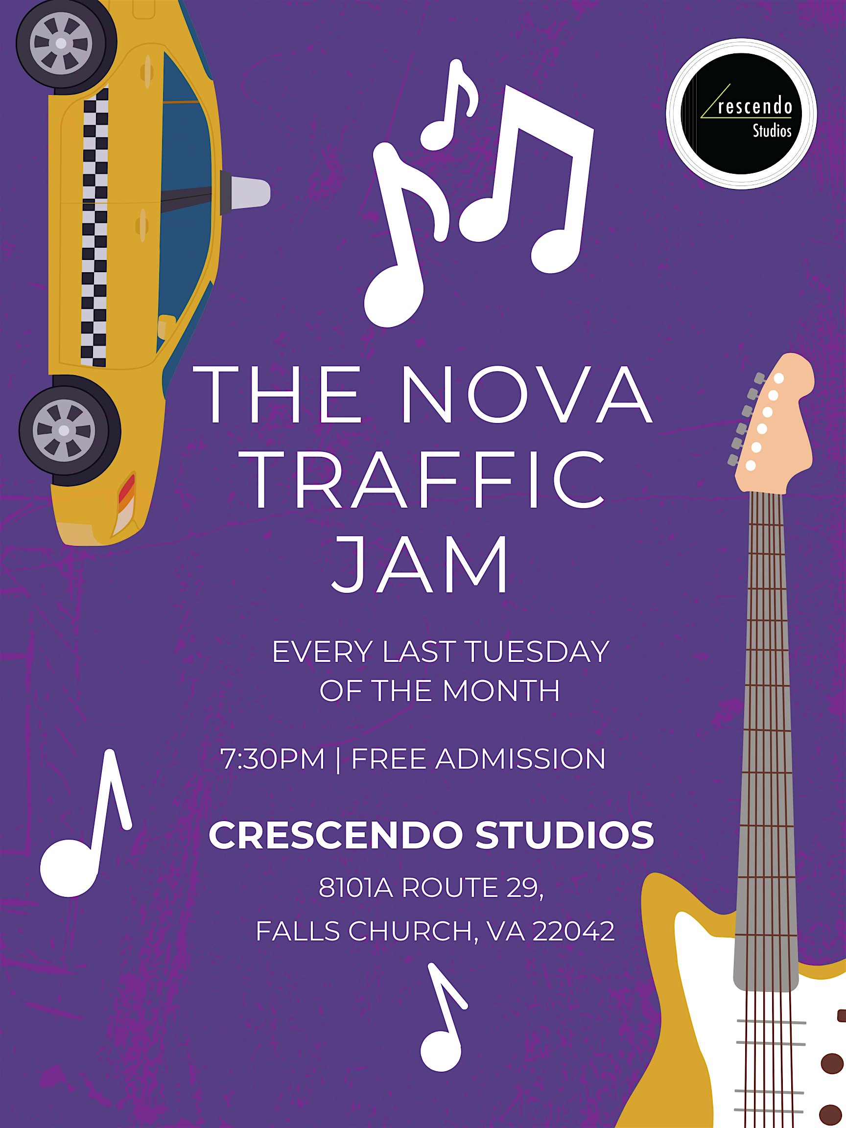 The NOVA Traffic Jam at Crescendo Studios – Falls Church, VA