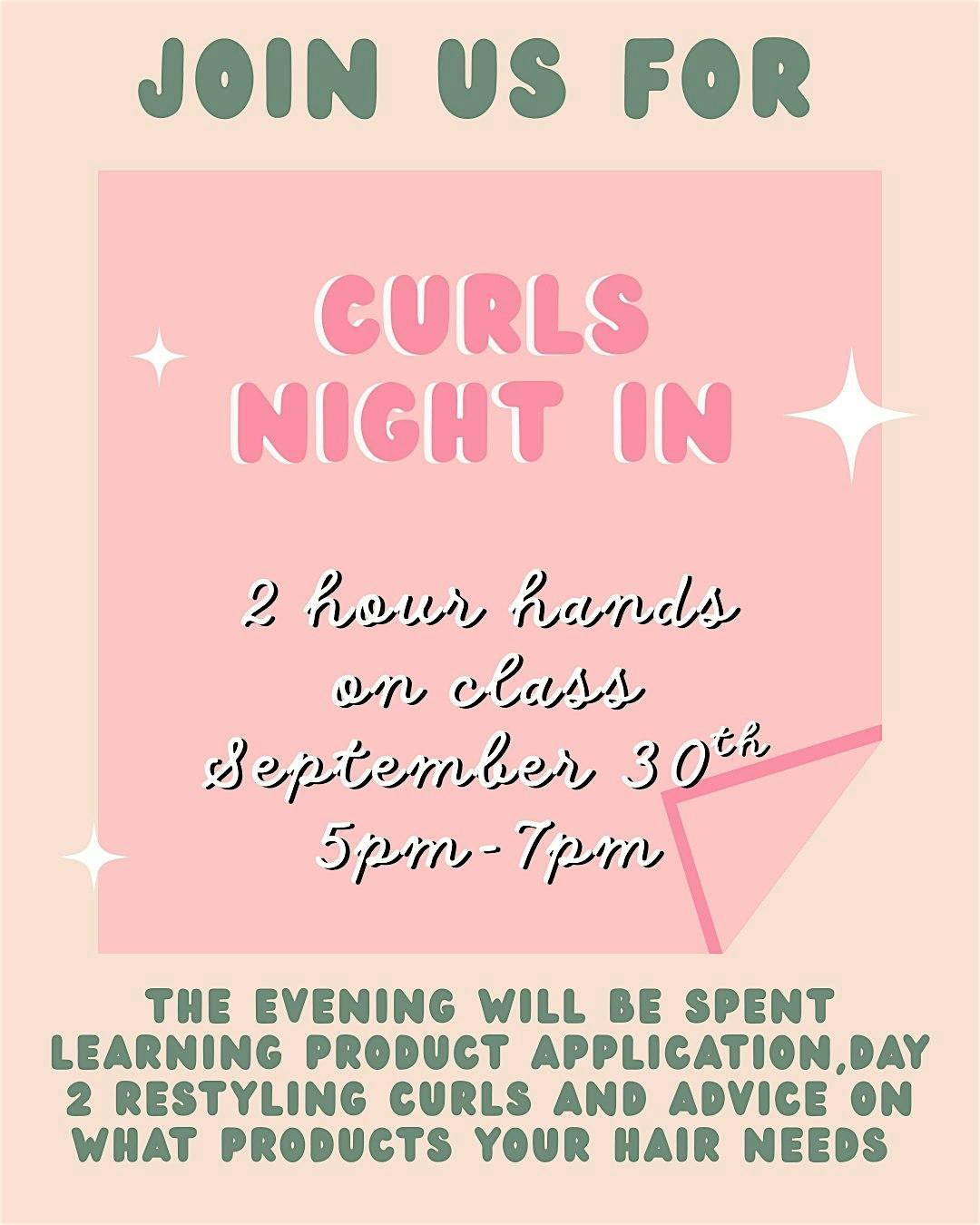 Curls Night In at Let Em Have It Salon – Denver, CO