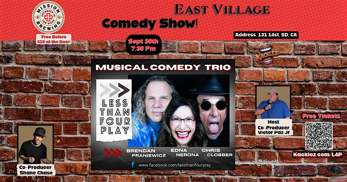 Free Musical and Stand Up Comedy Show in East Village at Mission Brewing – East Village – San Diego, CA