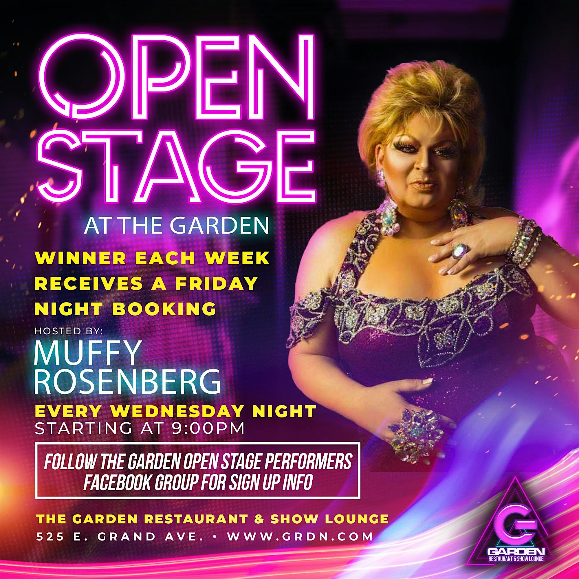 Open Stage at THE GARDEN – Des Moines, IA