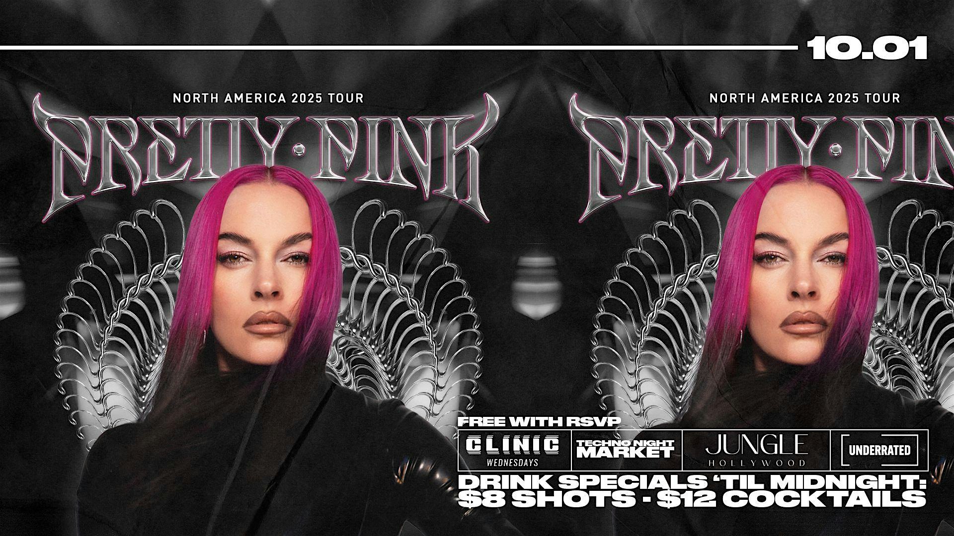 Clinic feat. Pretty Pink at Jungle Hollywood – Los Angeles, CA