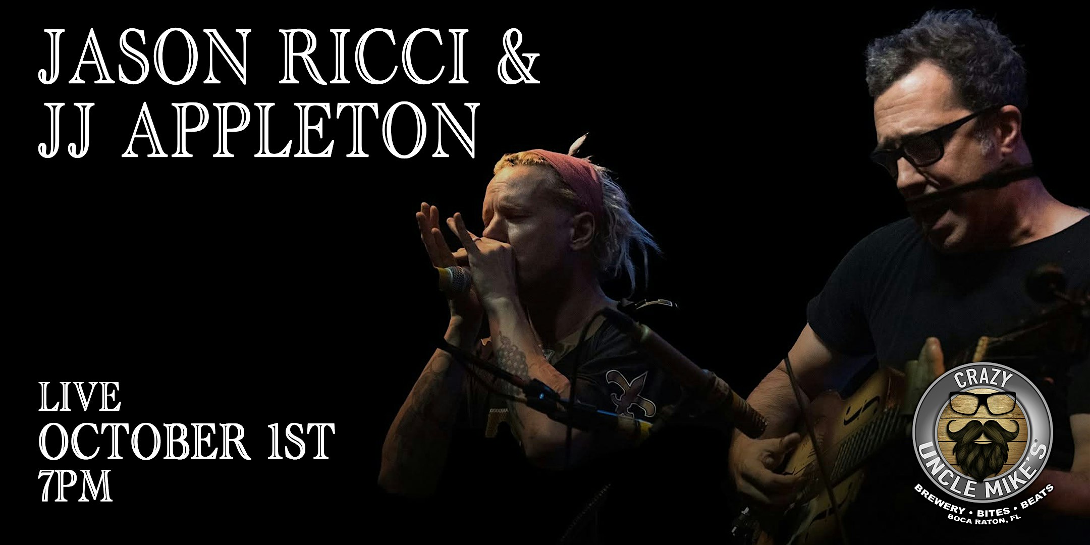 Jason Ricci & JJ Appleton at Crazy Uncle Mikes – Boca Raton, FL