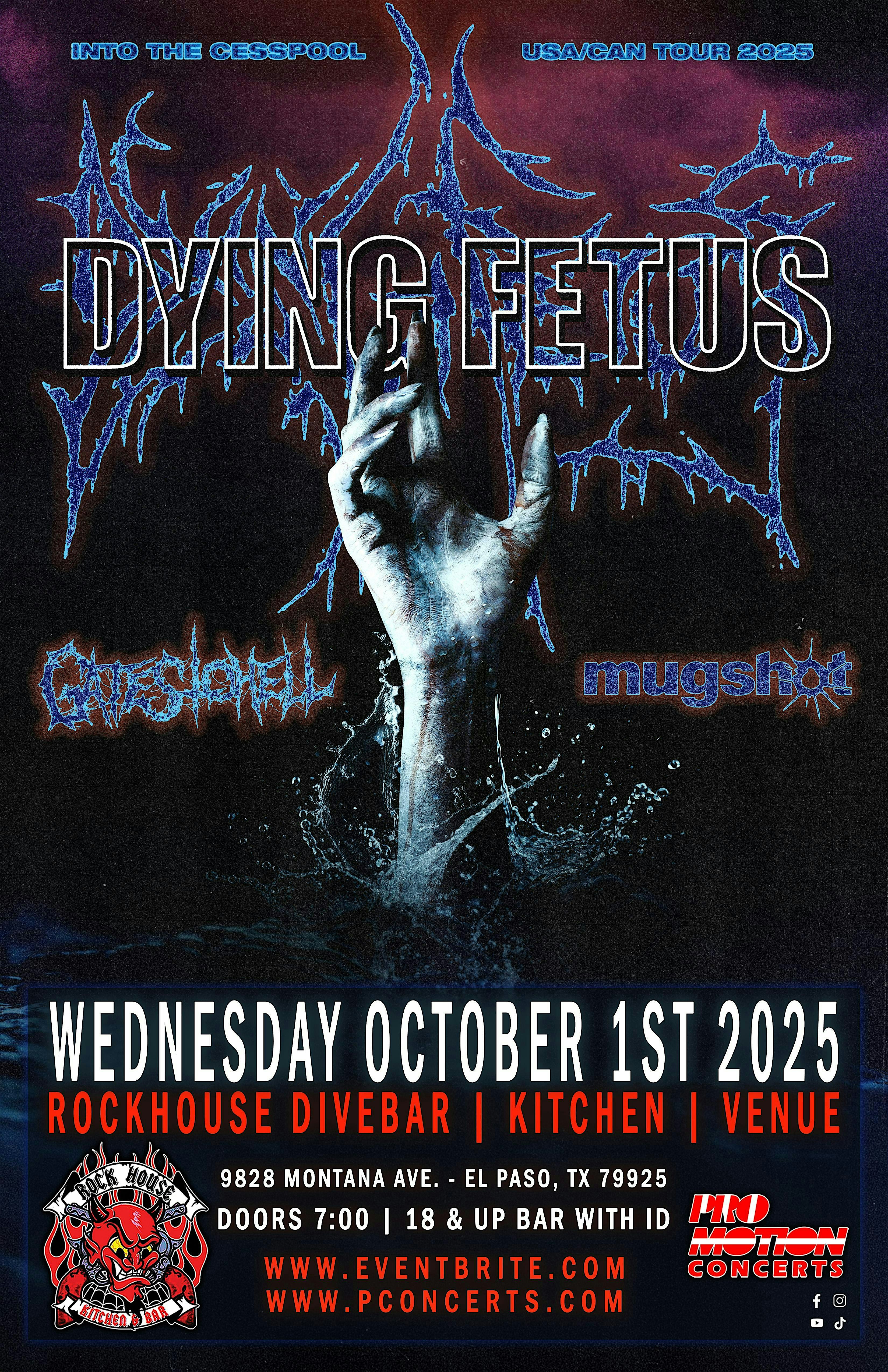 Dying Fetus at The Rockhouse Bar & Grill – El Paso, TX