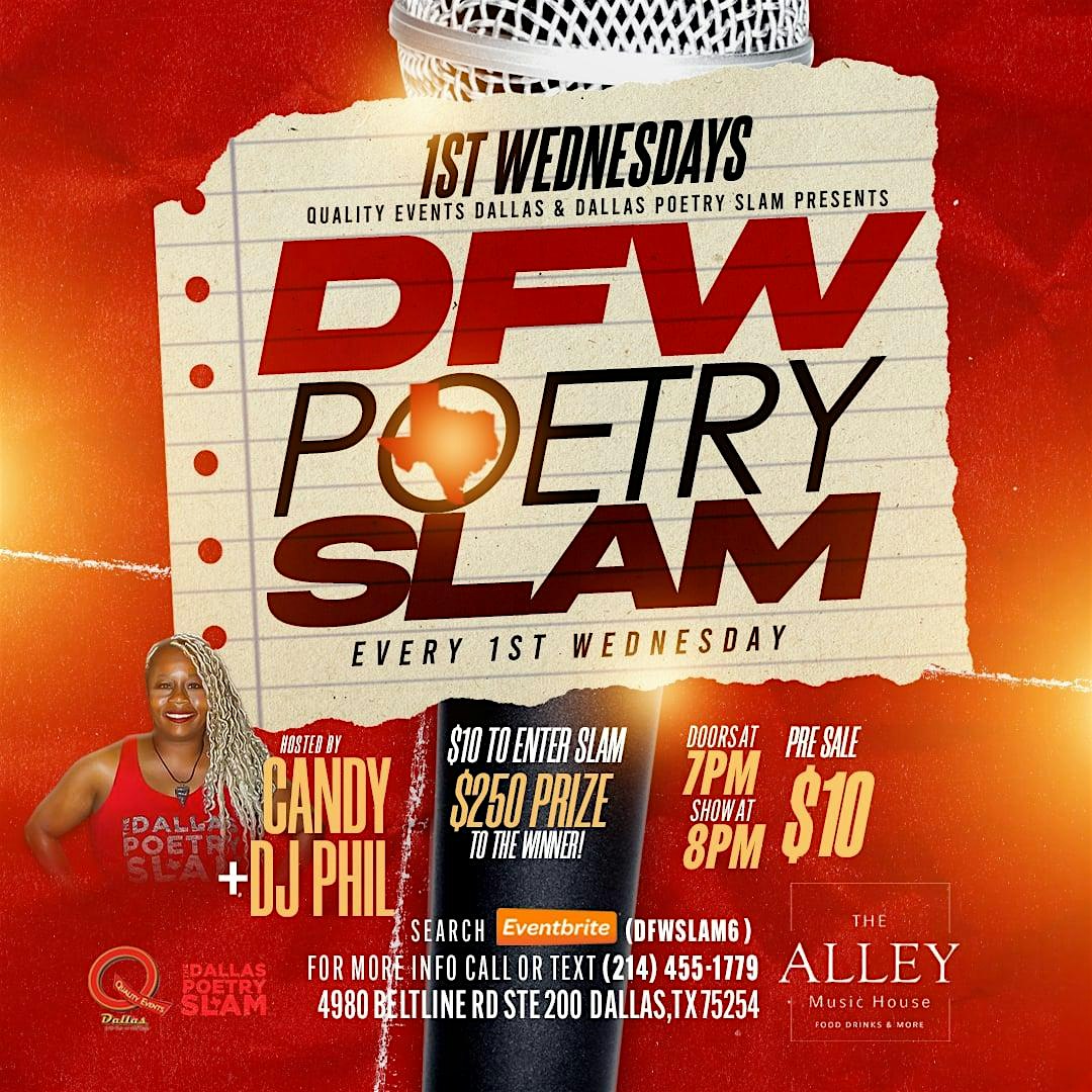 DFW $250 Poetry Slam at The Alley Music House – Dallas, TX