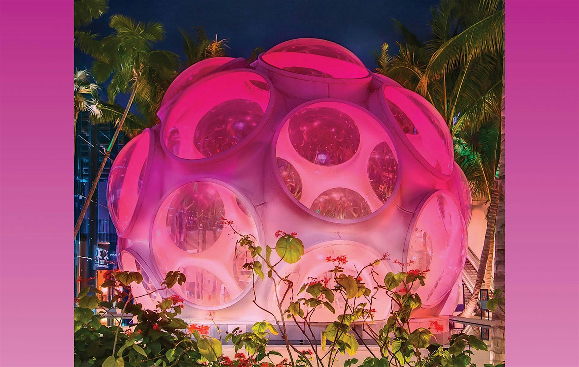 Pink Dome Lighting Ceremony at Palm Court Plaza – Miami Design District – Miami, FL