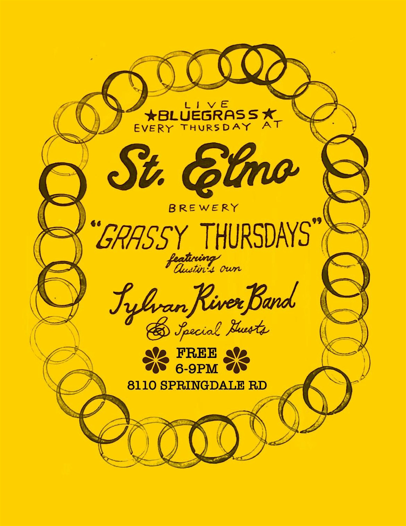 Every Thursday: Live Bluegrass at St. Elmo Springdale at St. Elmo Brewing Company – Springdale – Austin, TX