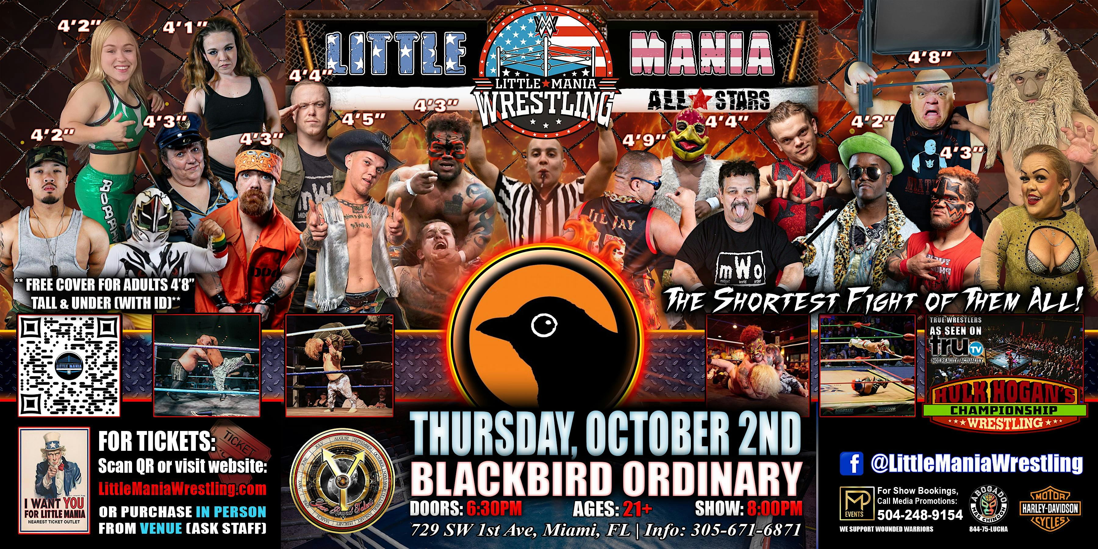 Miami, FL – Little Mania Mini Wrestling @ Blackbird Ordinary at Blackbird Ordinary – Miami, FL