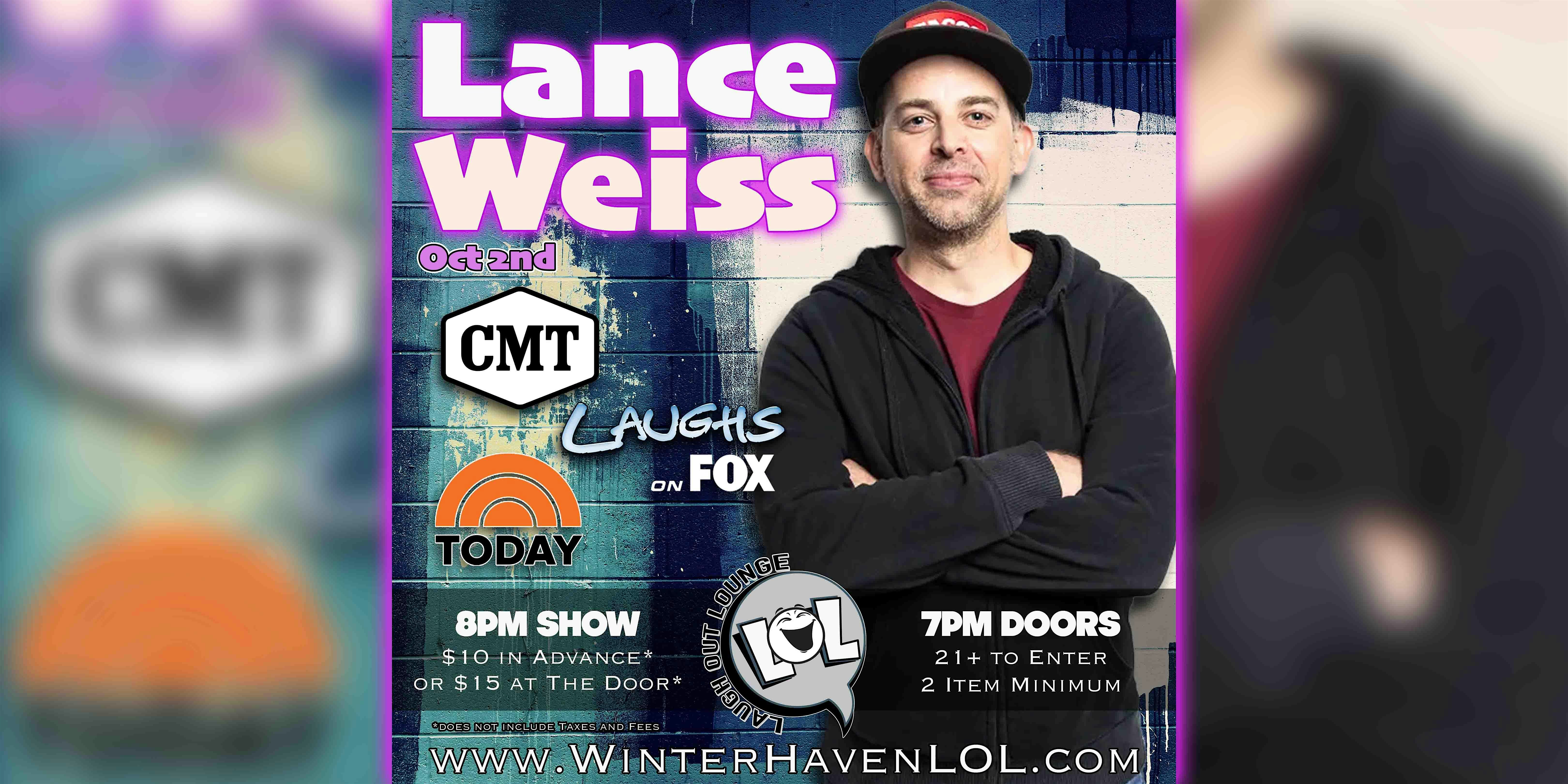 Lance Weiss from Laughs on FOX! at 19 3rd St NW – Winter Haven, FL