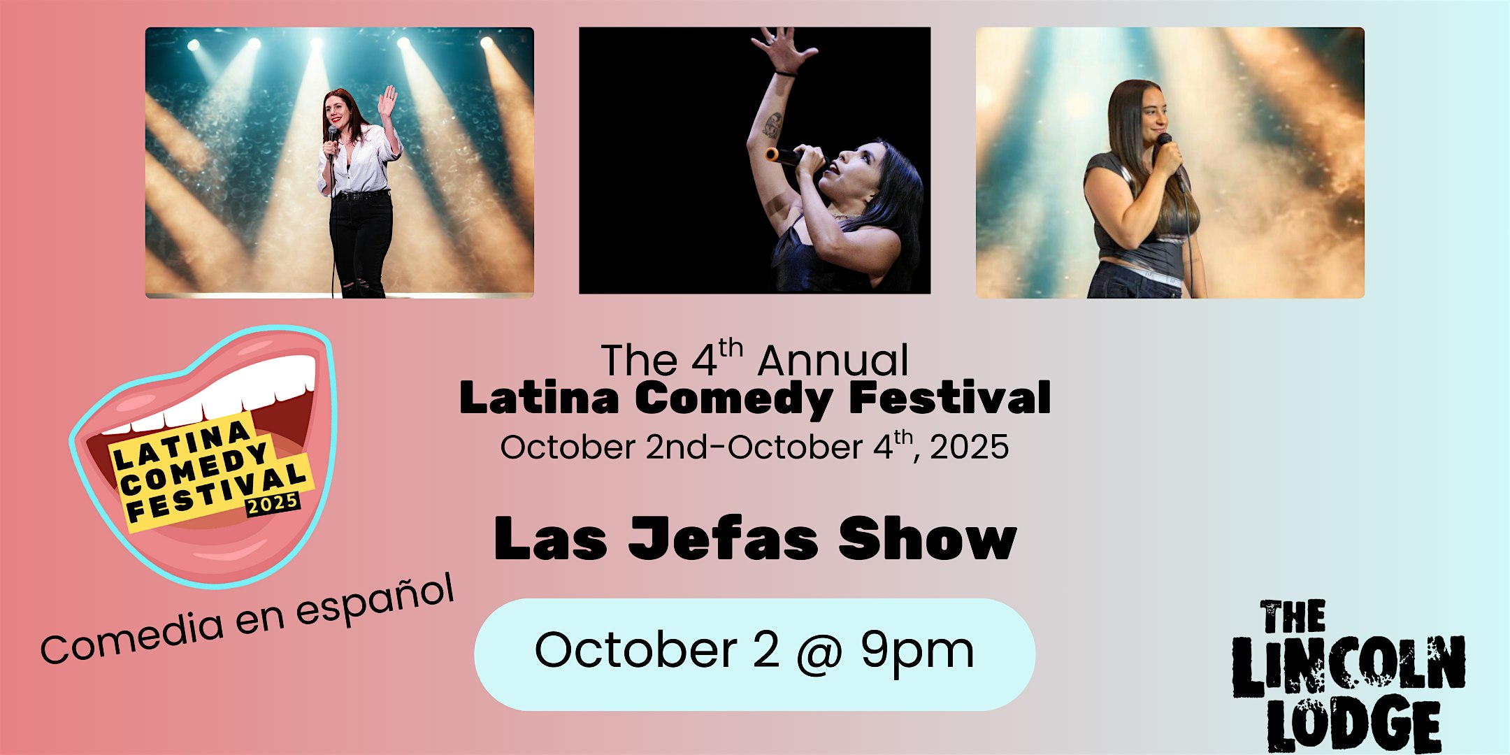 Latina Comedy Festival Presents: Las Jefas Show at The Lincoln Lodge – Chicago, IL