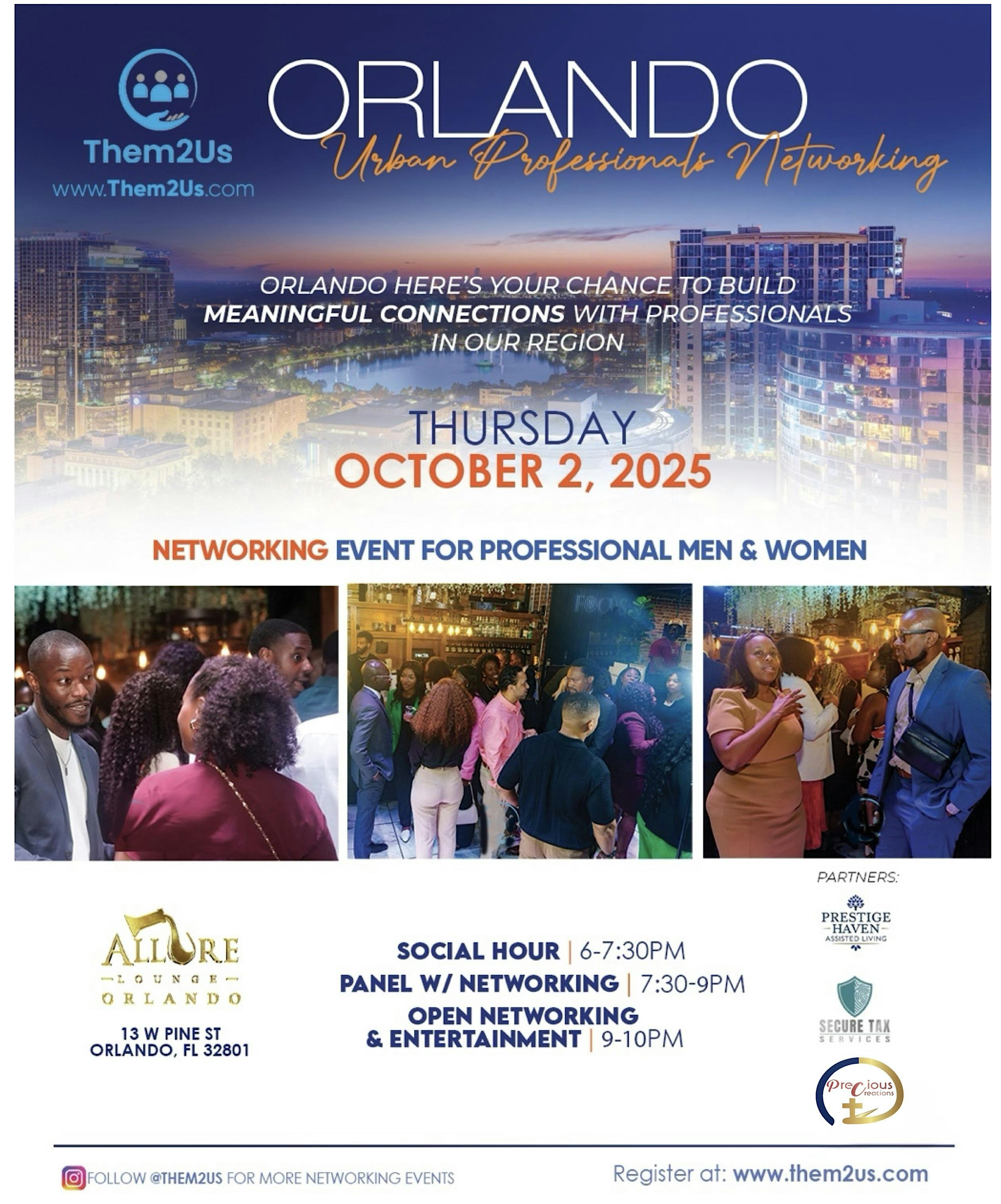 Orlando Urban Professionals’ Networking Event at Allure Restaurant and Lounge – Orlando, FL