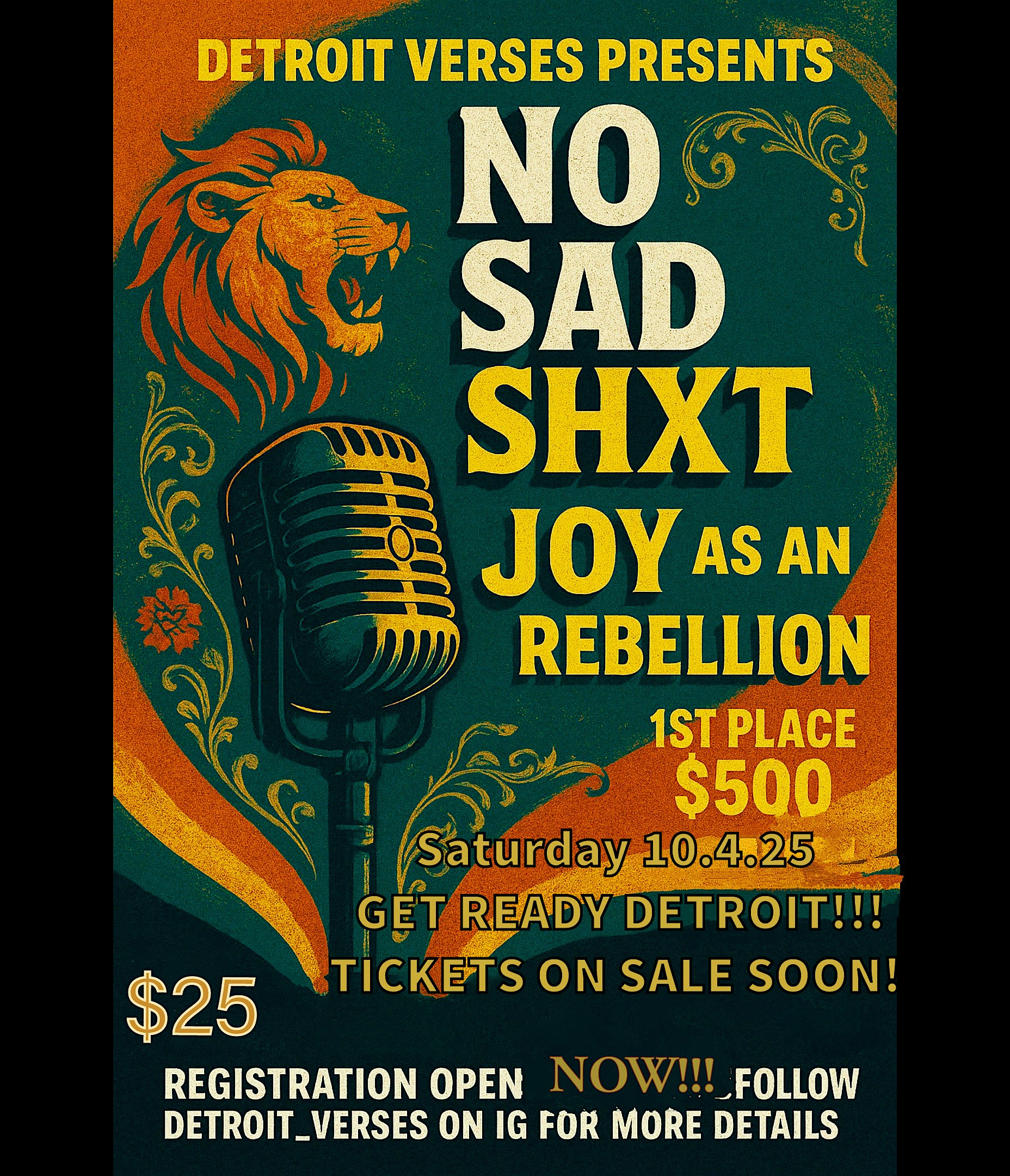 No SAD SHxT Poetry SLAM! at Norwest Gallery of Art – Detroit, MI