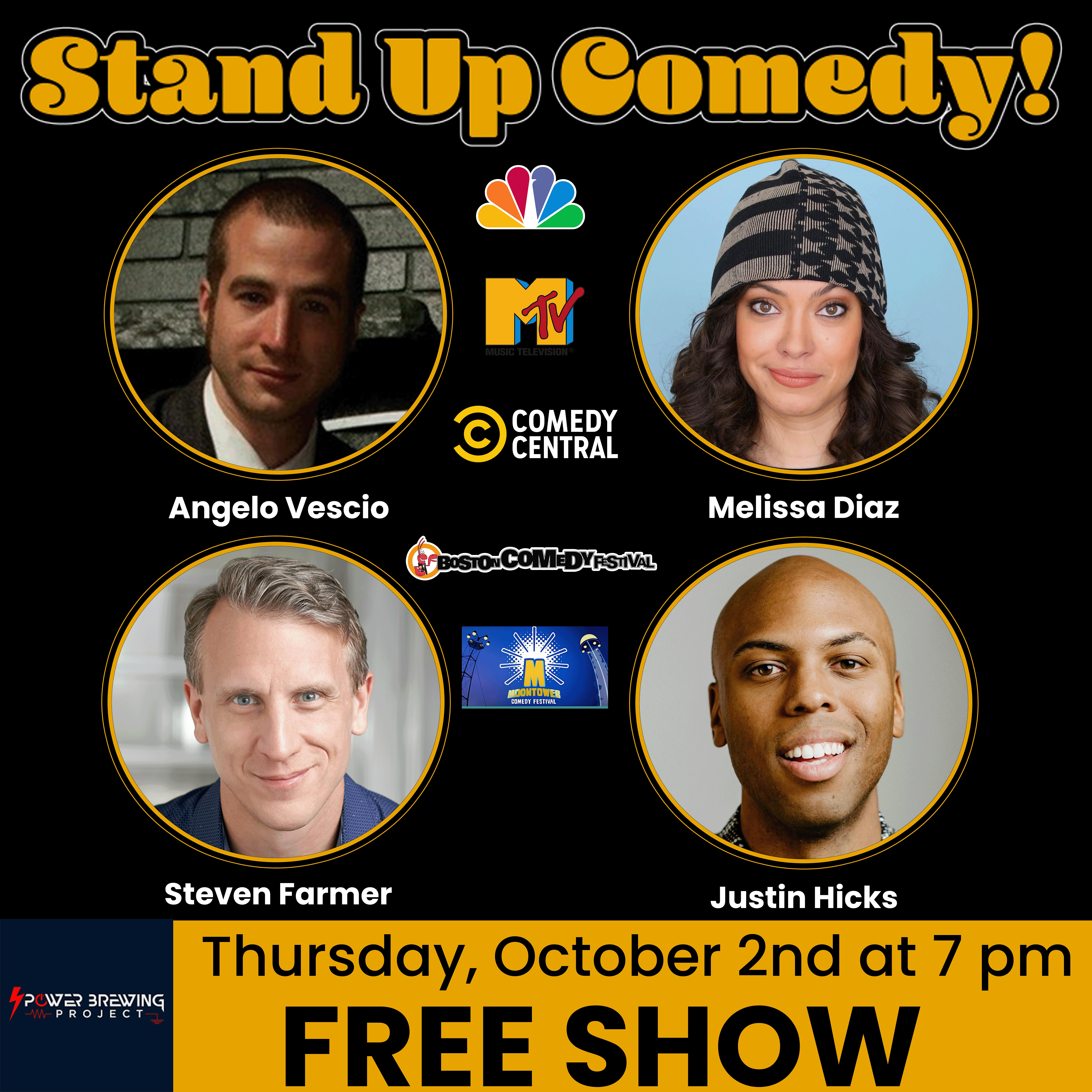 Power Brewing Comedy Night (FREE) at Power Brewing Project – Hutto, TX