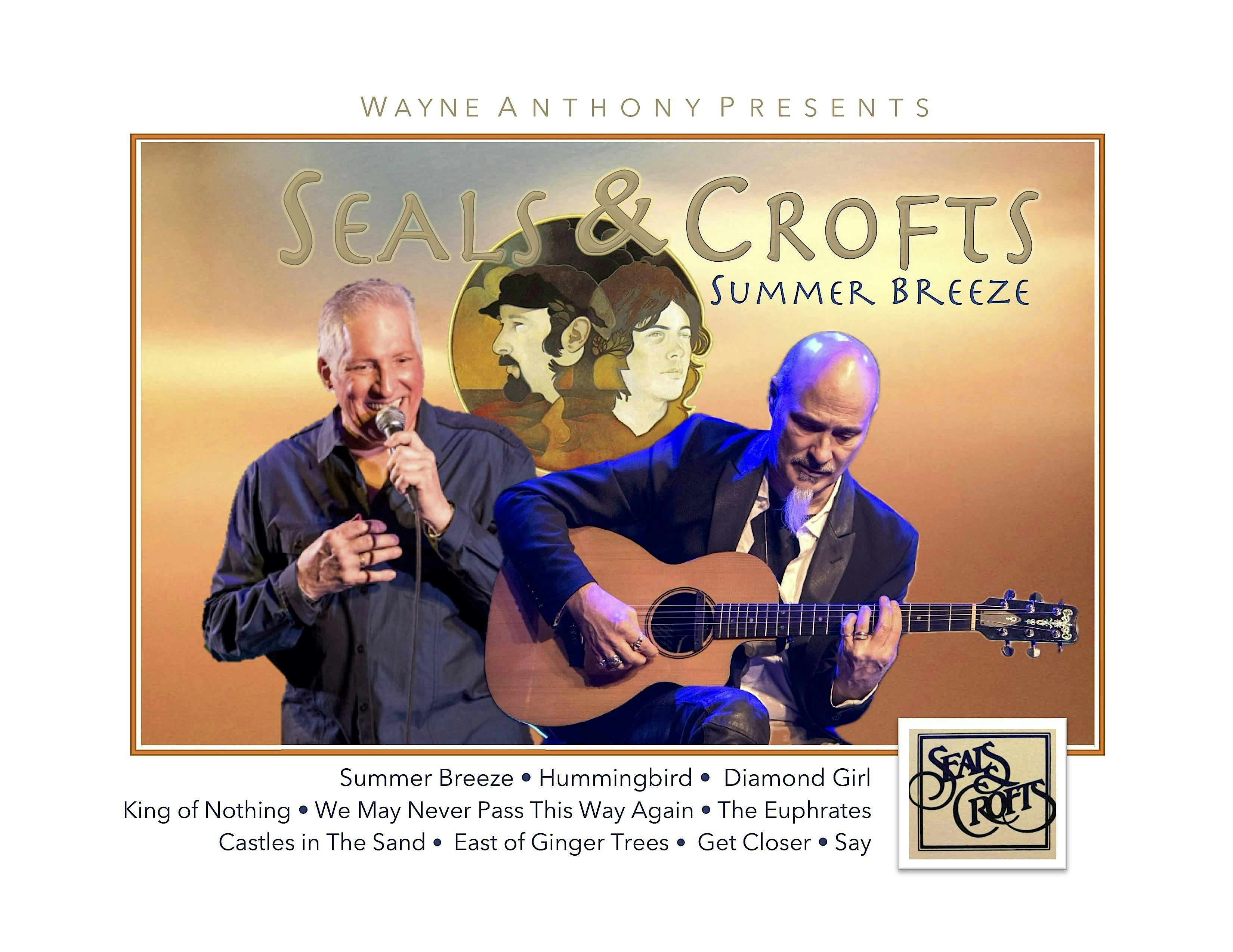Wayne Anthony Presents – Seals & Crofts – Summer Breeze at Heart of the City Music Factory – Anoka, MN