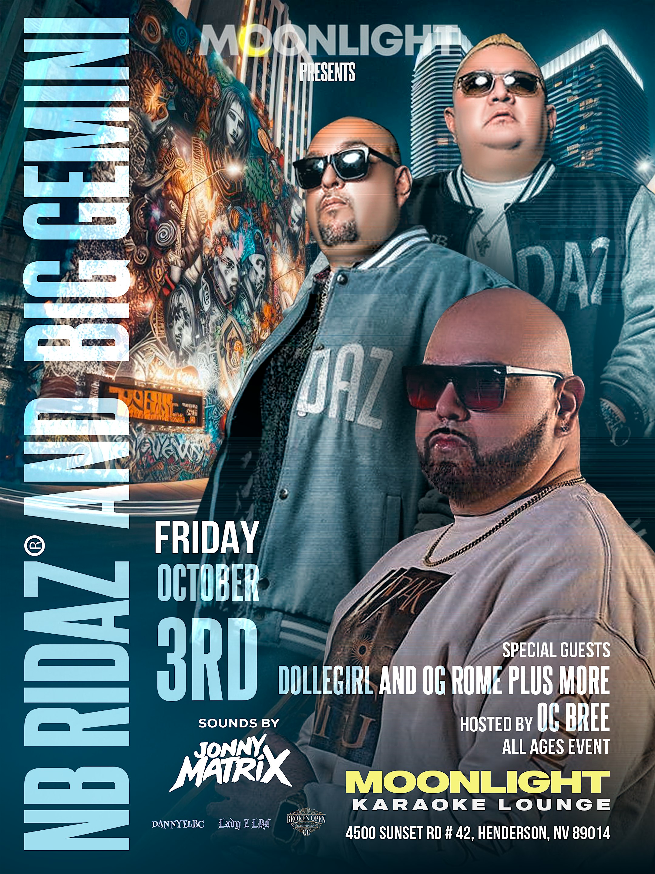 NB RIDAZ AND BIG GEMINI LIVE IN LAS VEGAS NEVADA at Moonlight Karaoke Lounge – Henderson, NV