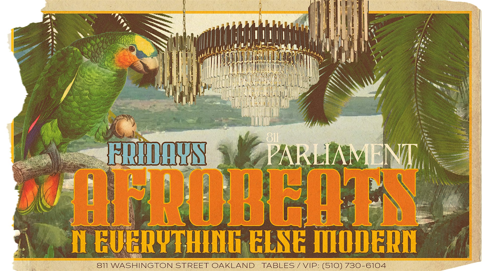 Friday Plan – Afrobeats & Everything else Modern at Parliament Event Venue – Oakland, CA
