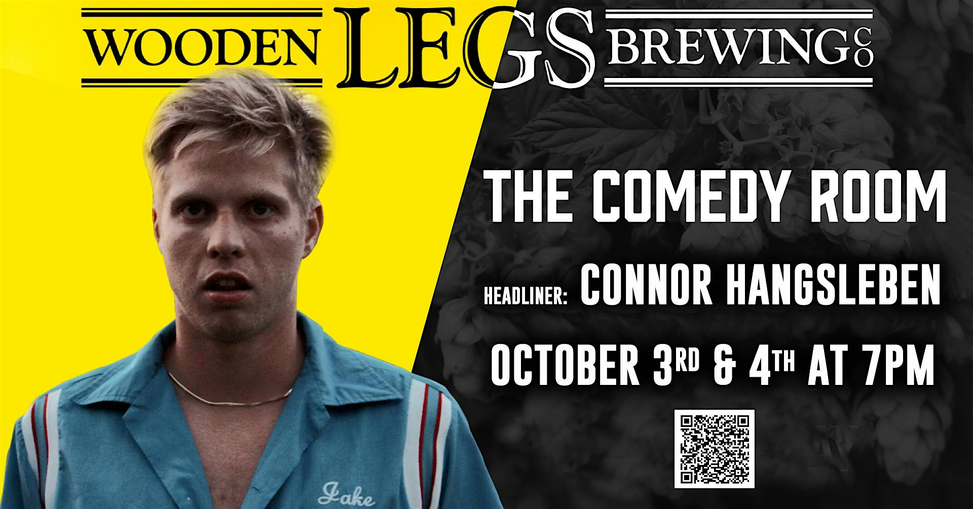 Connor Hangsleben LIVE at The Comedy Room at Wooden Legs at Wooden Legs Brewing Company – Brookings, SD