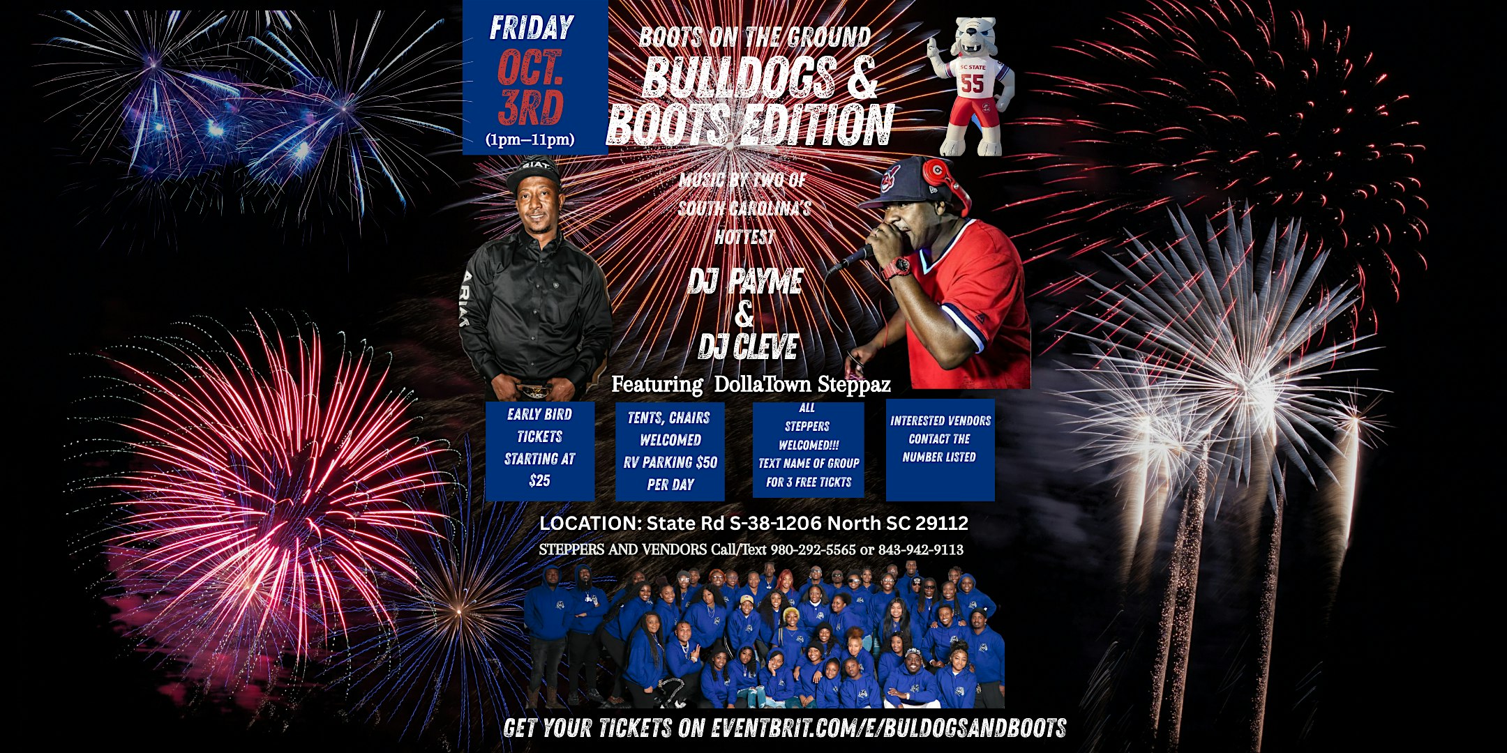 BOOTS ON THE GROUND: BULLDOGS & BOOTS EDITION at 1145 State Rd S-38-1206 – North, SC