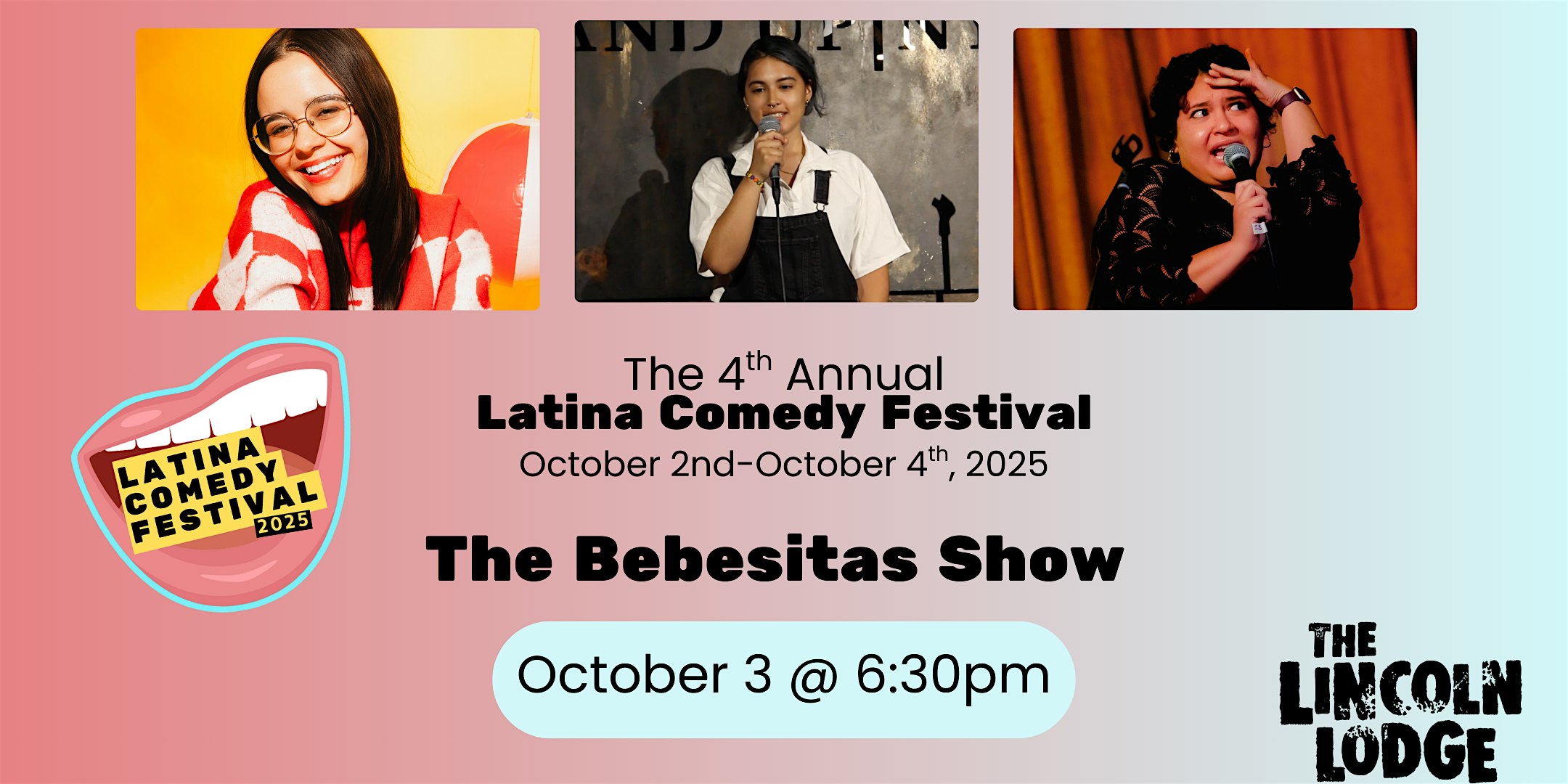 Latina Comedy Festival Presents: The Bebesitas Show at The Lincoln Lodge – Chicago, IL