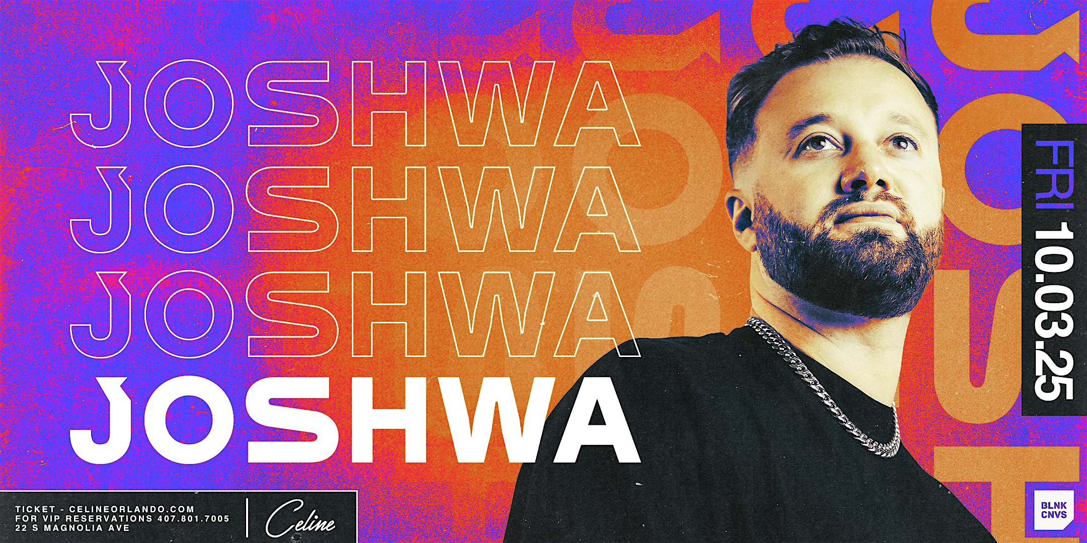 Joshwa On The Rooftop | Fri 10.03.25 at Celine Orlando – Orlando, FL